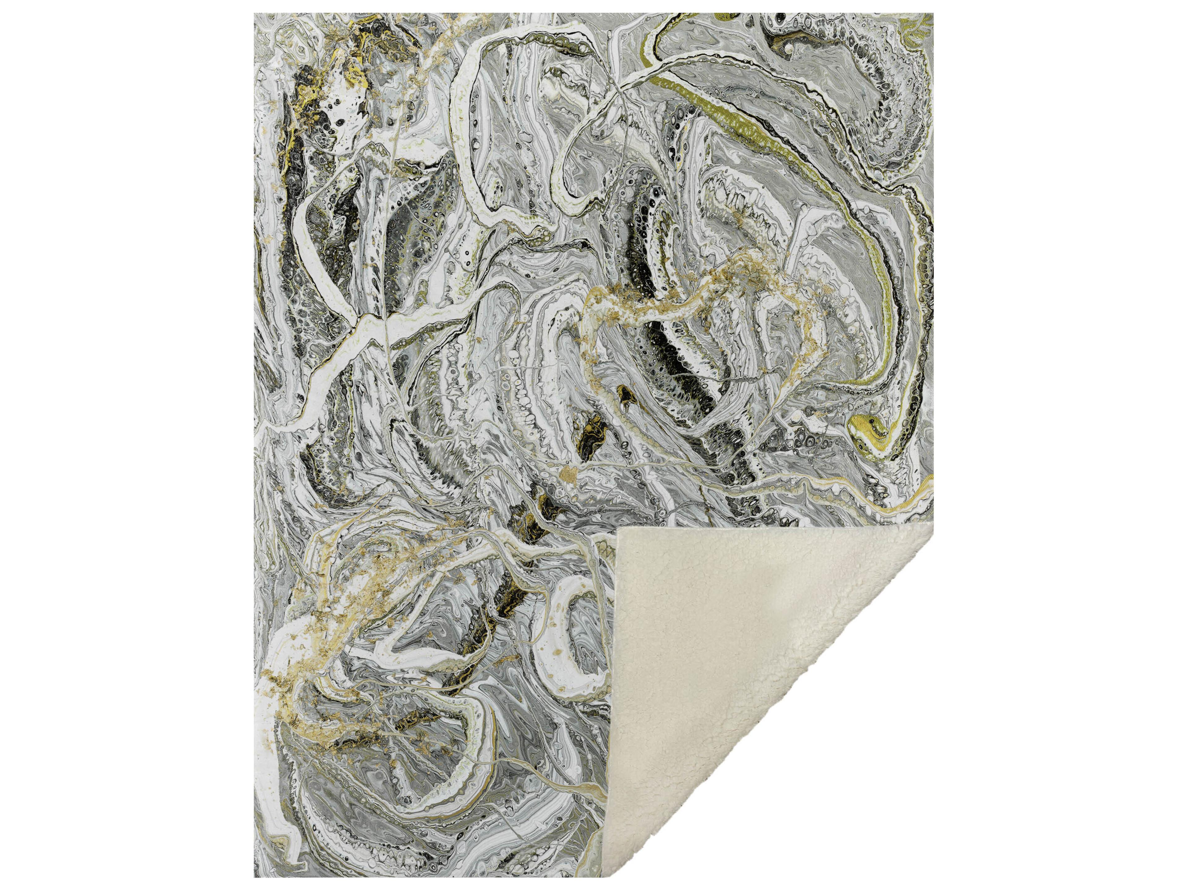 Sherpa Neutral Polyester Throw