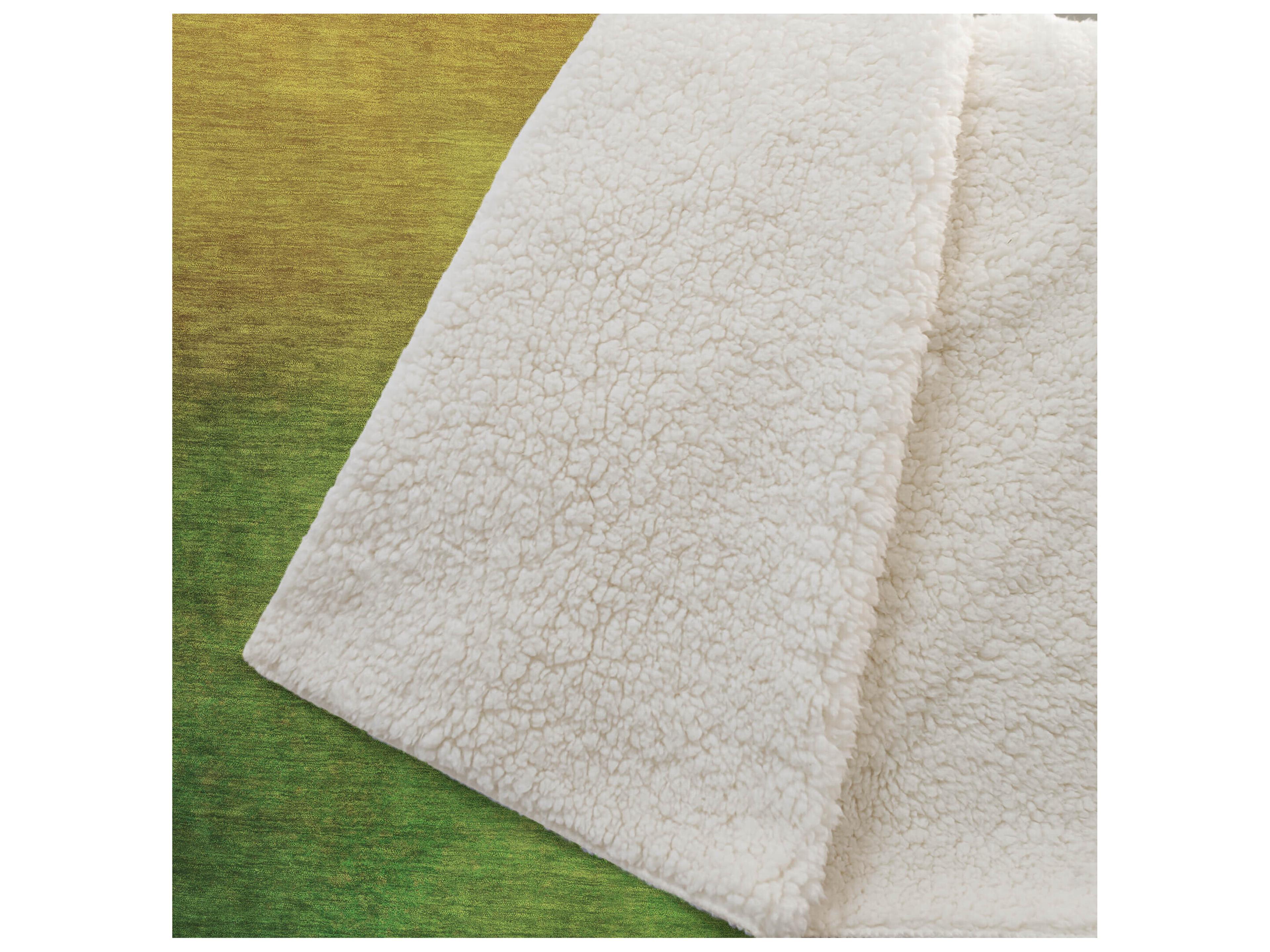 Dalyn Sherpa Orange Polyester Throw