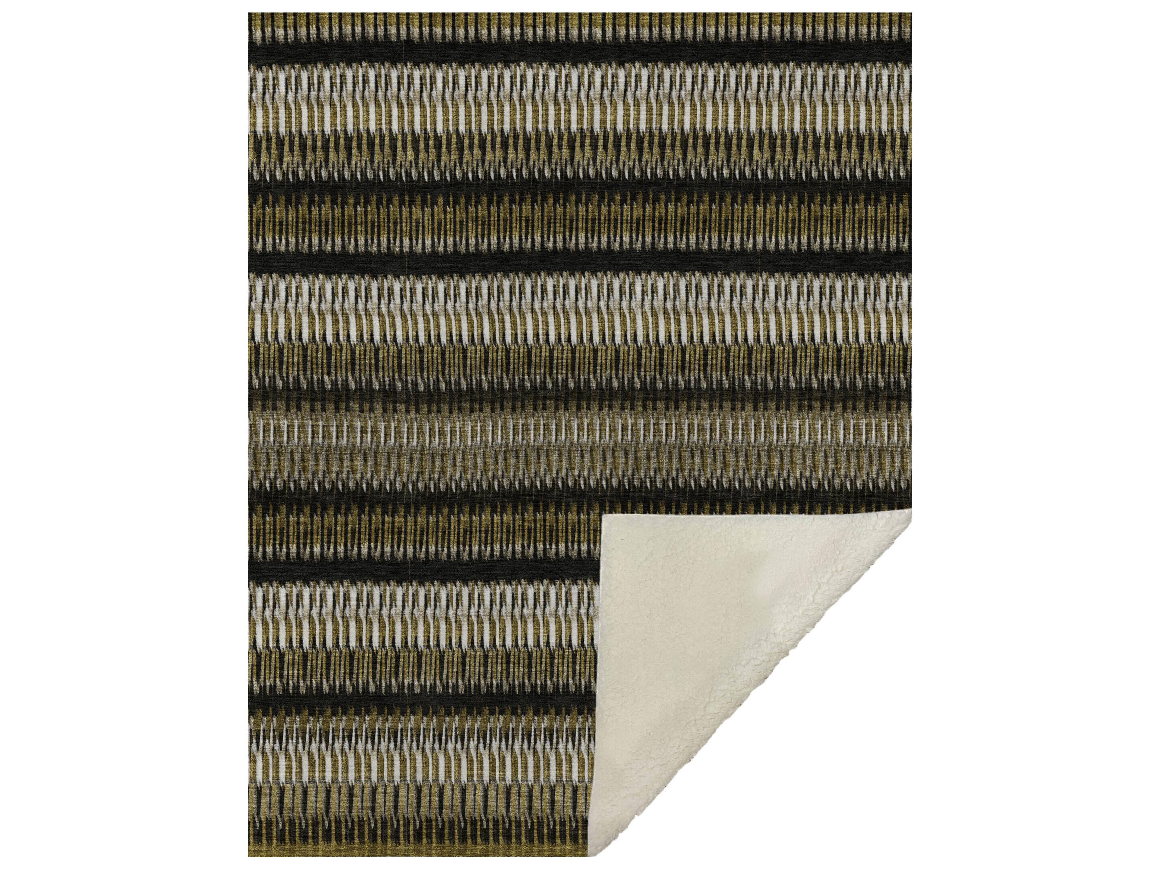 Dalyn Sherpa Brown Polyester Throw