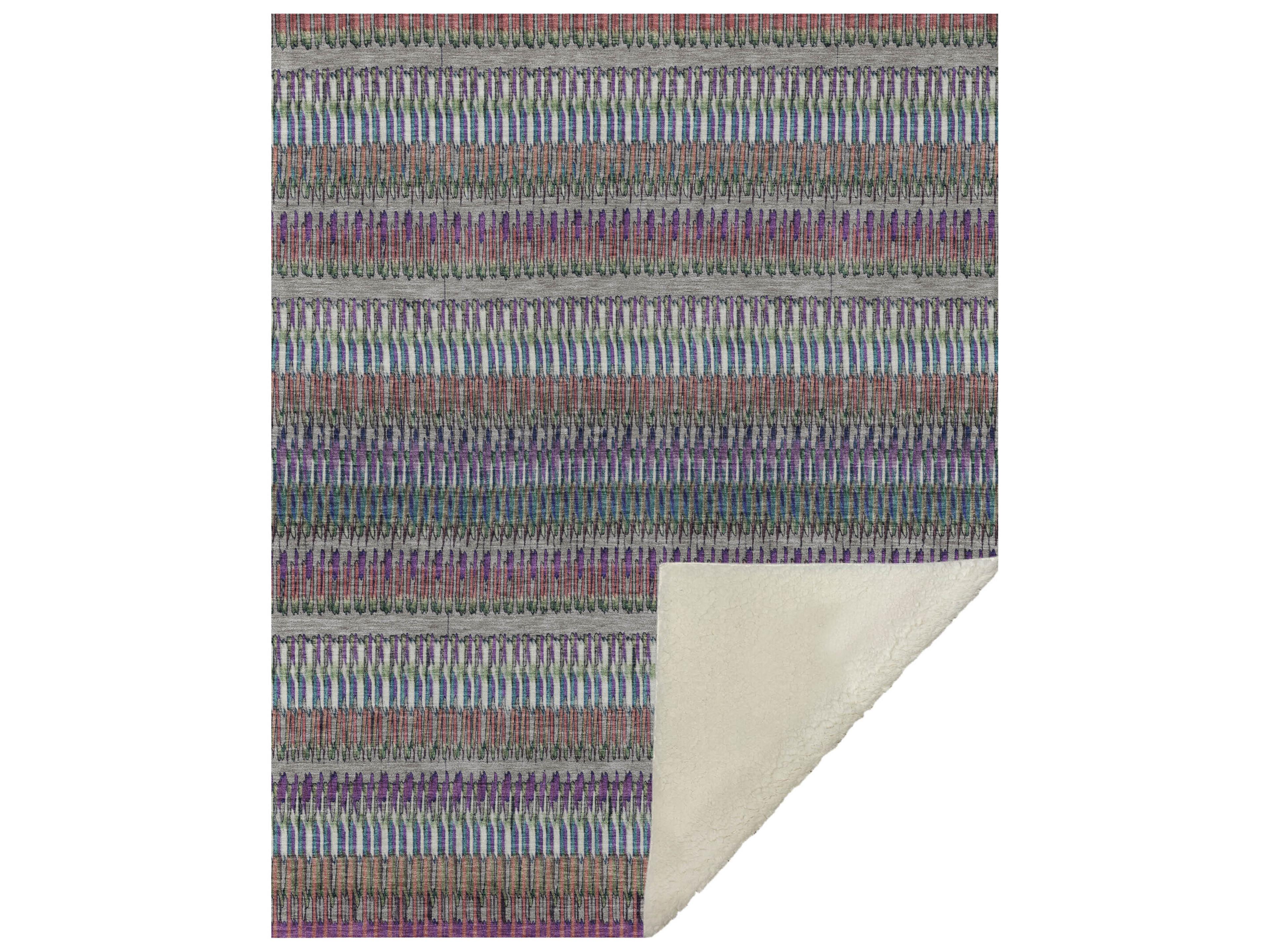 Dalyn Sherpa Brown Polyester Throw