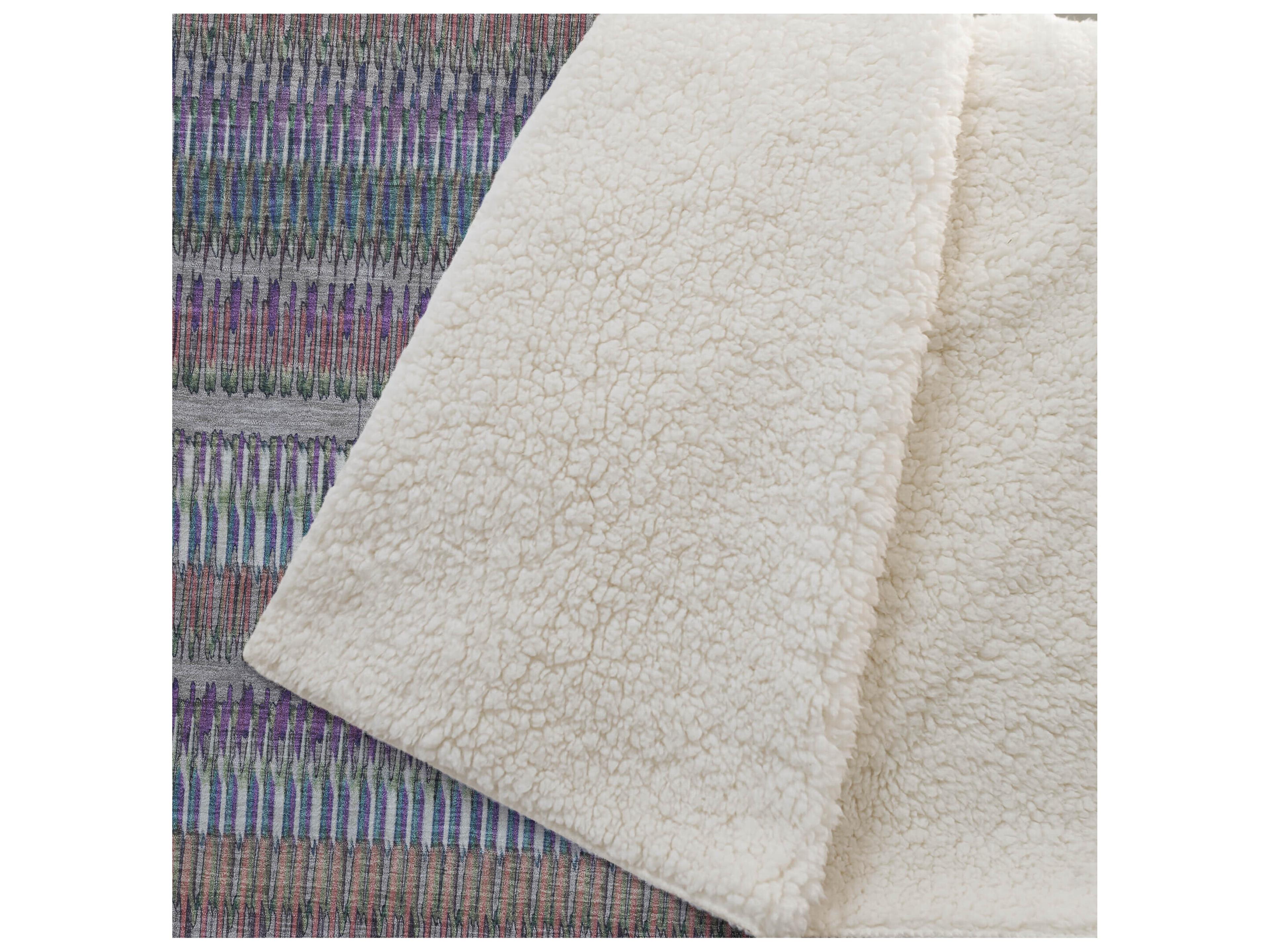 Dalyn Sherpa Brown Polyester Throw