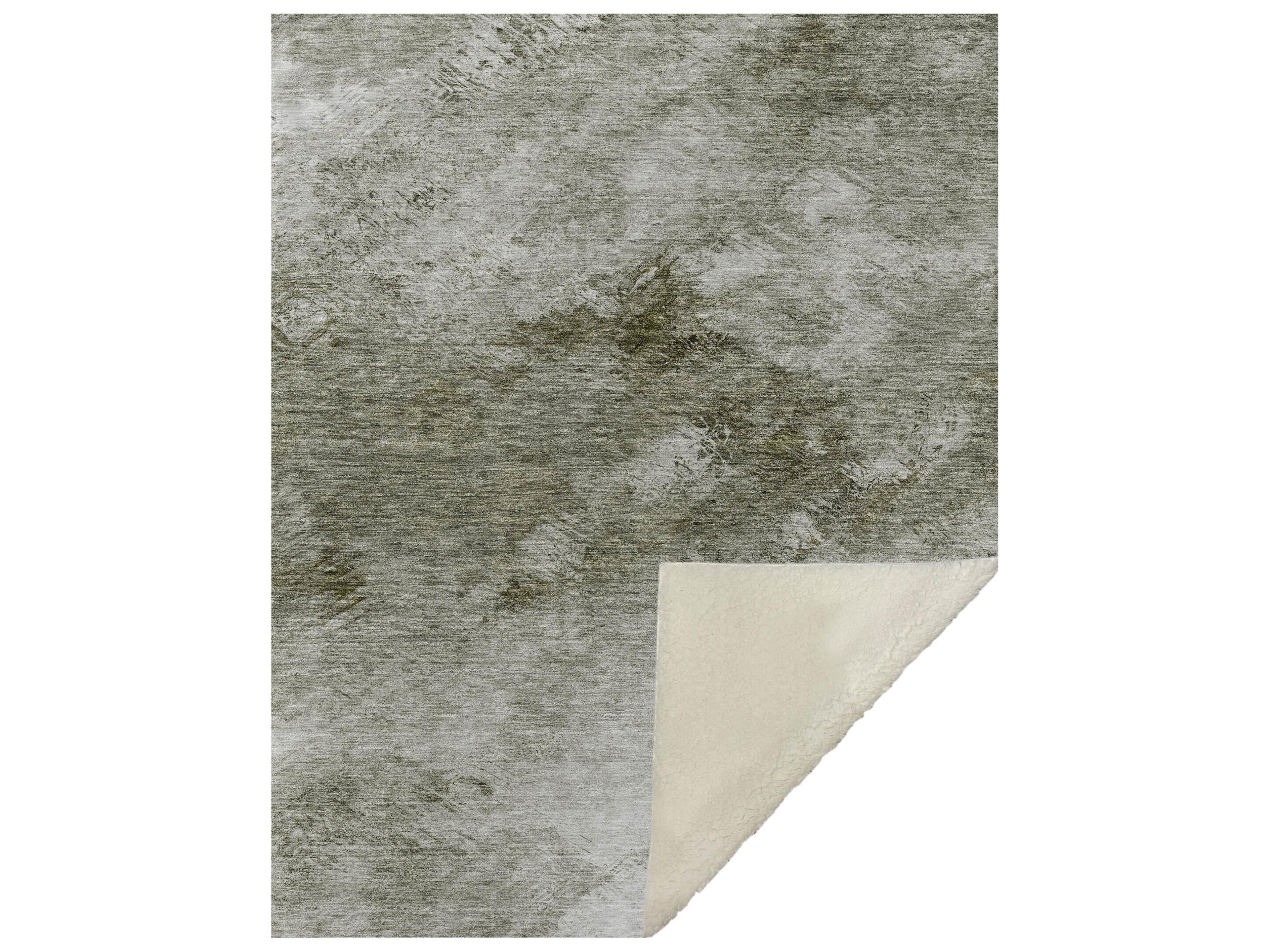 Dalyn Sherpa Brown Polyester Throw