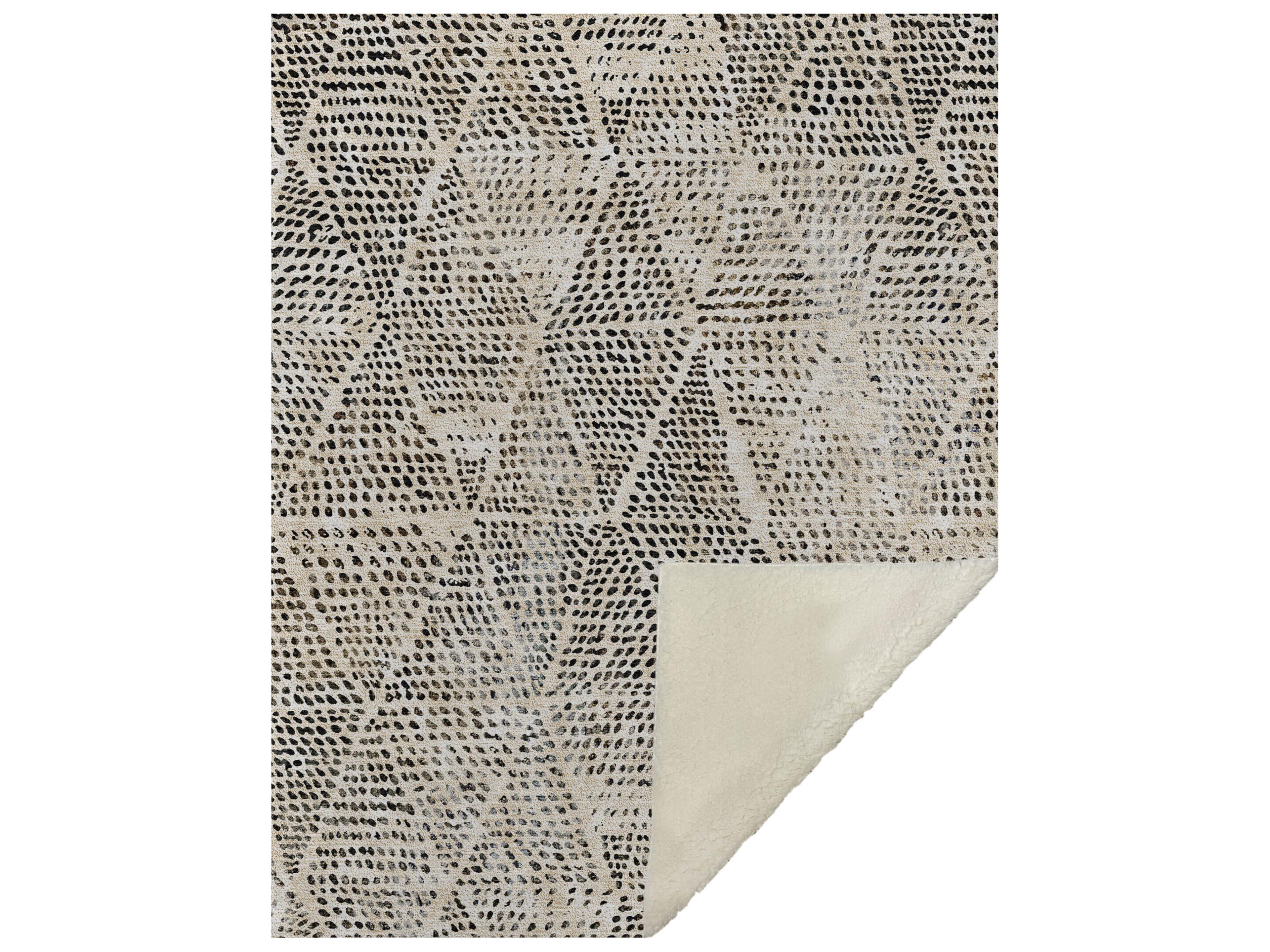 Sherpa Brown Polyester Throw