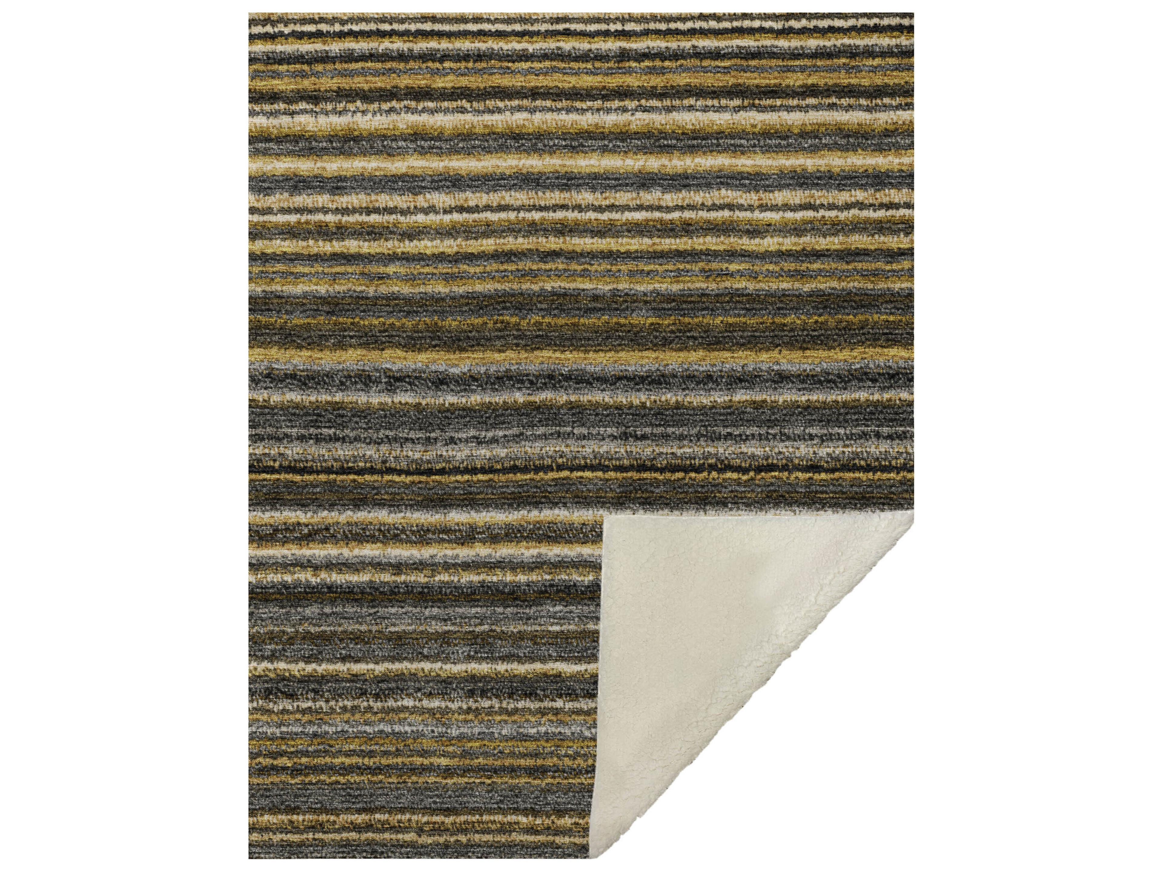 Sherpa Gold Polyester Throw