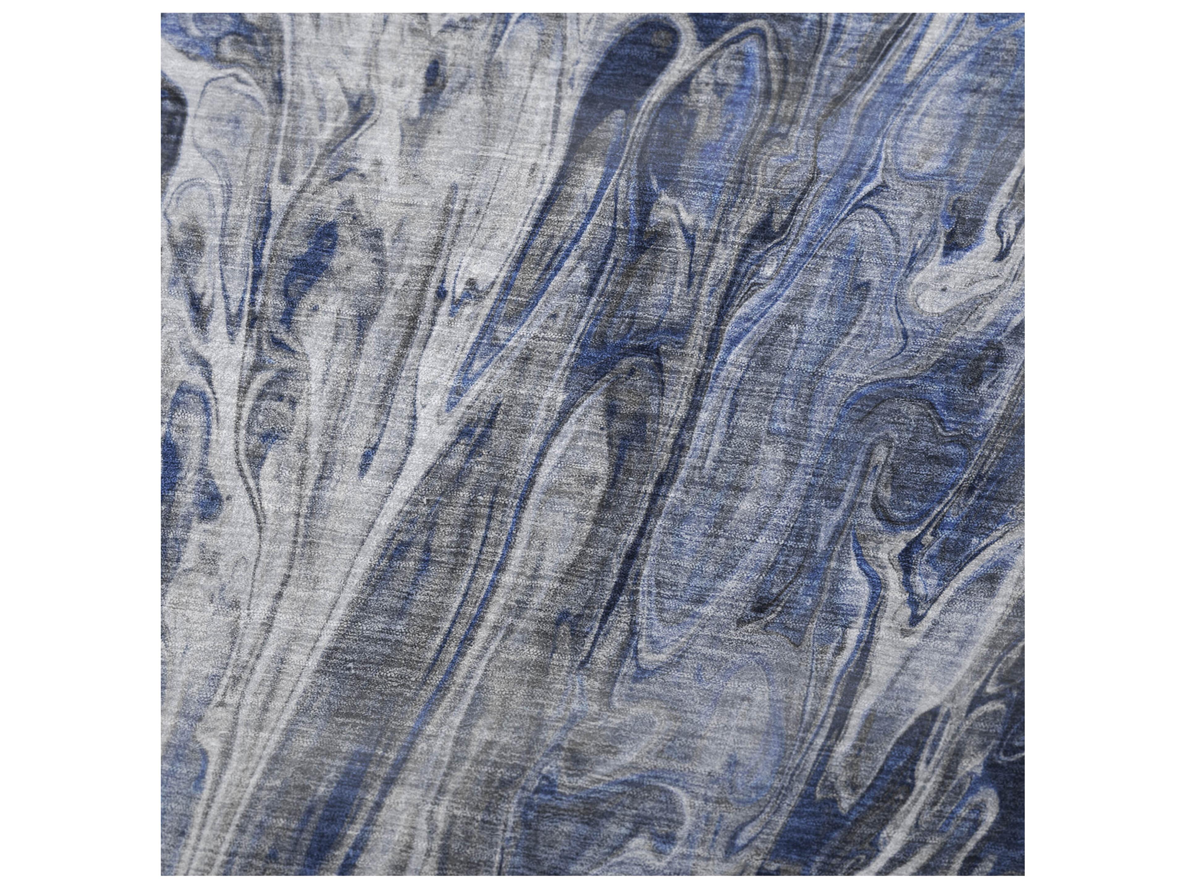 Dalyn Sherpa Blue Polyester Throw