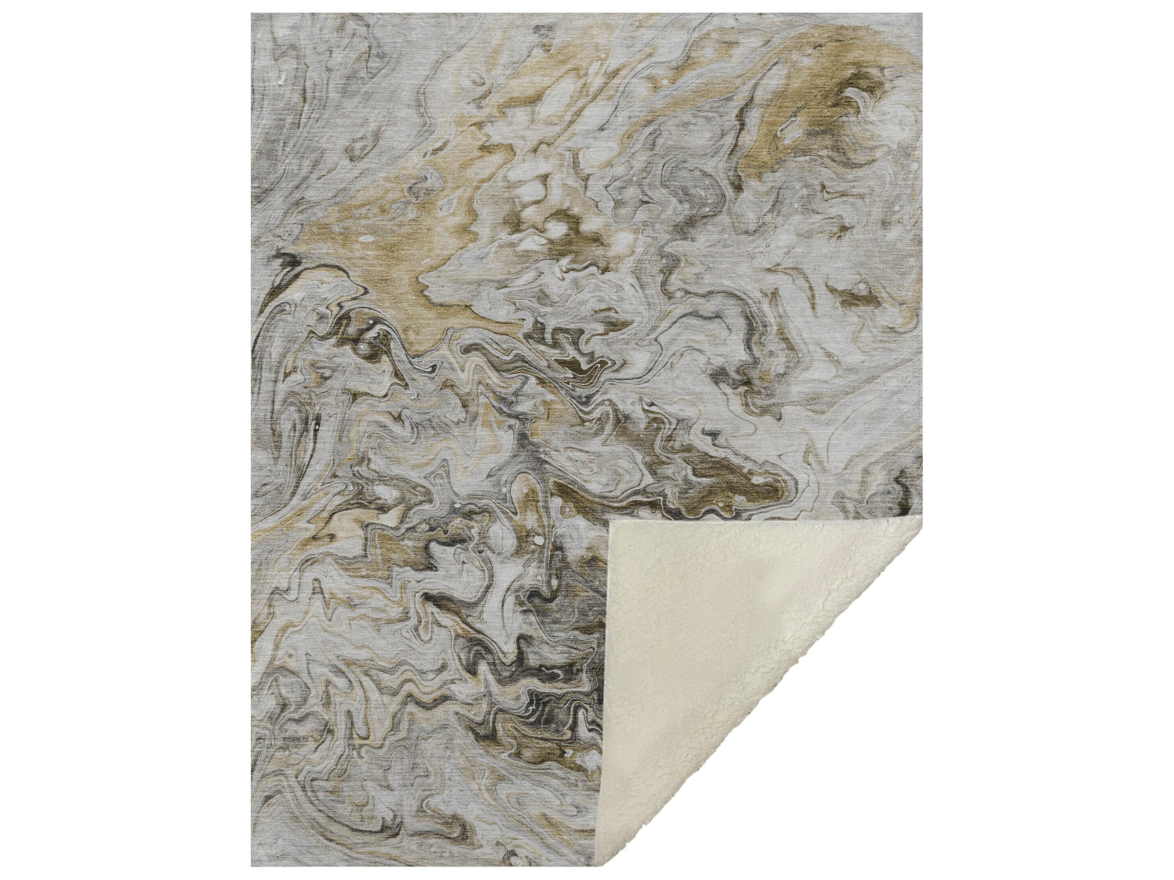 Sherpa Brown Polyester Throw