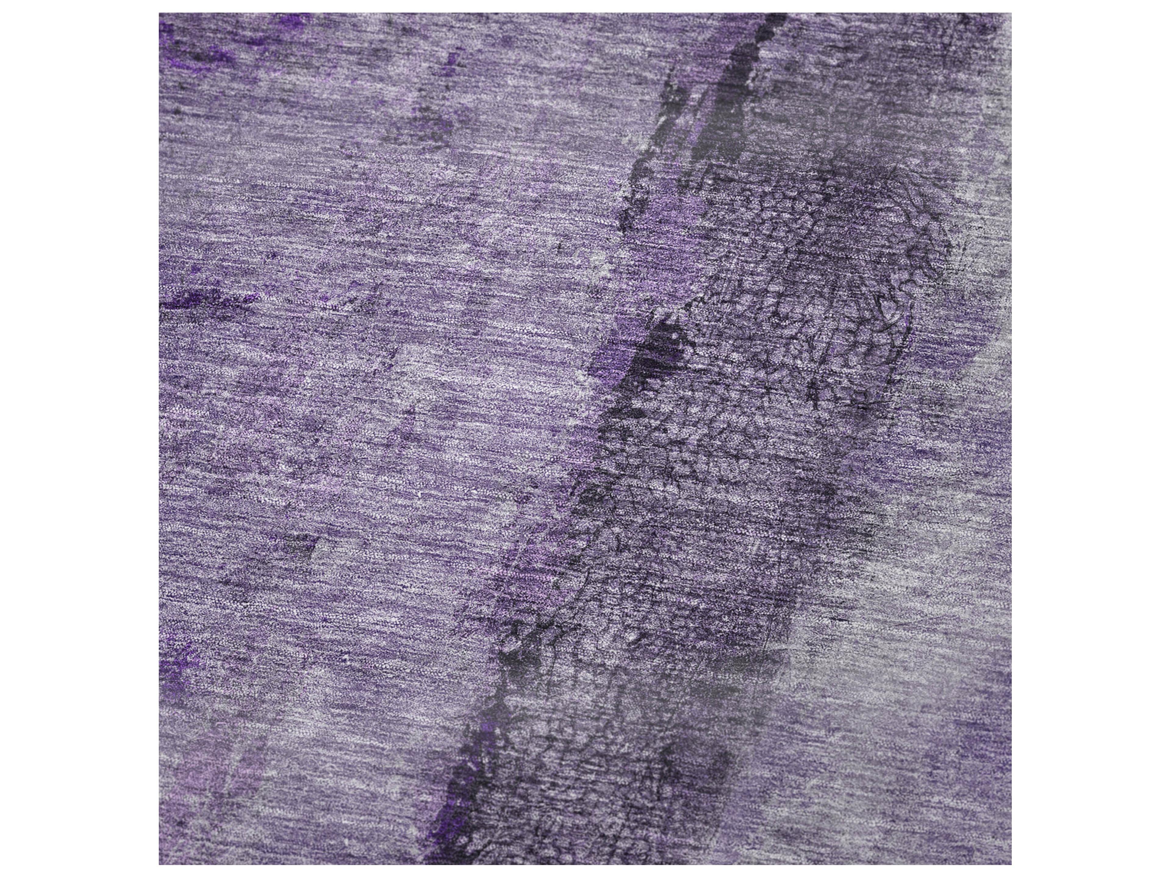 Dalyn Sherpa Purple Polyester Throw