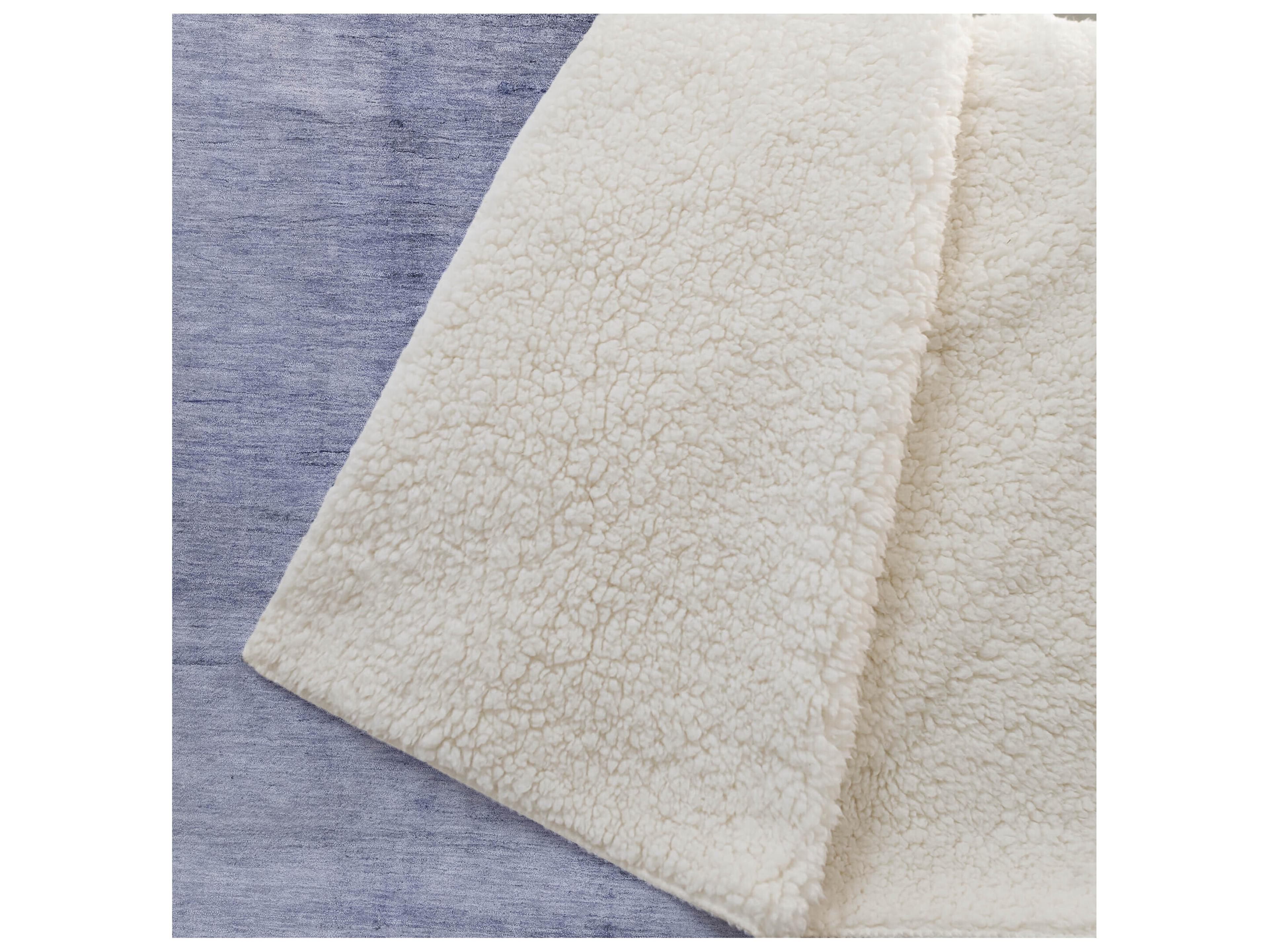 Dalyn Sherpa Blue Polyester Throw