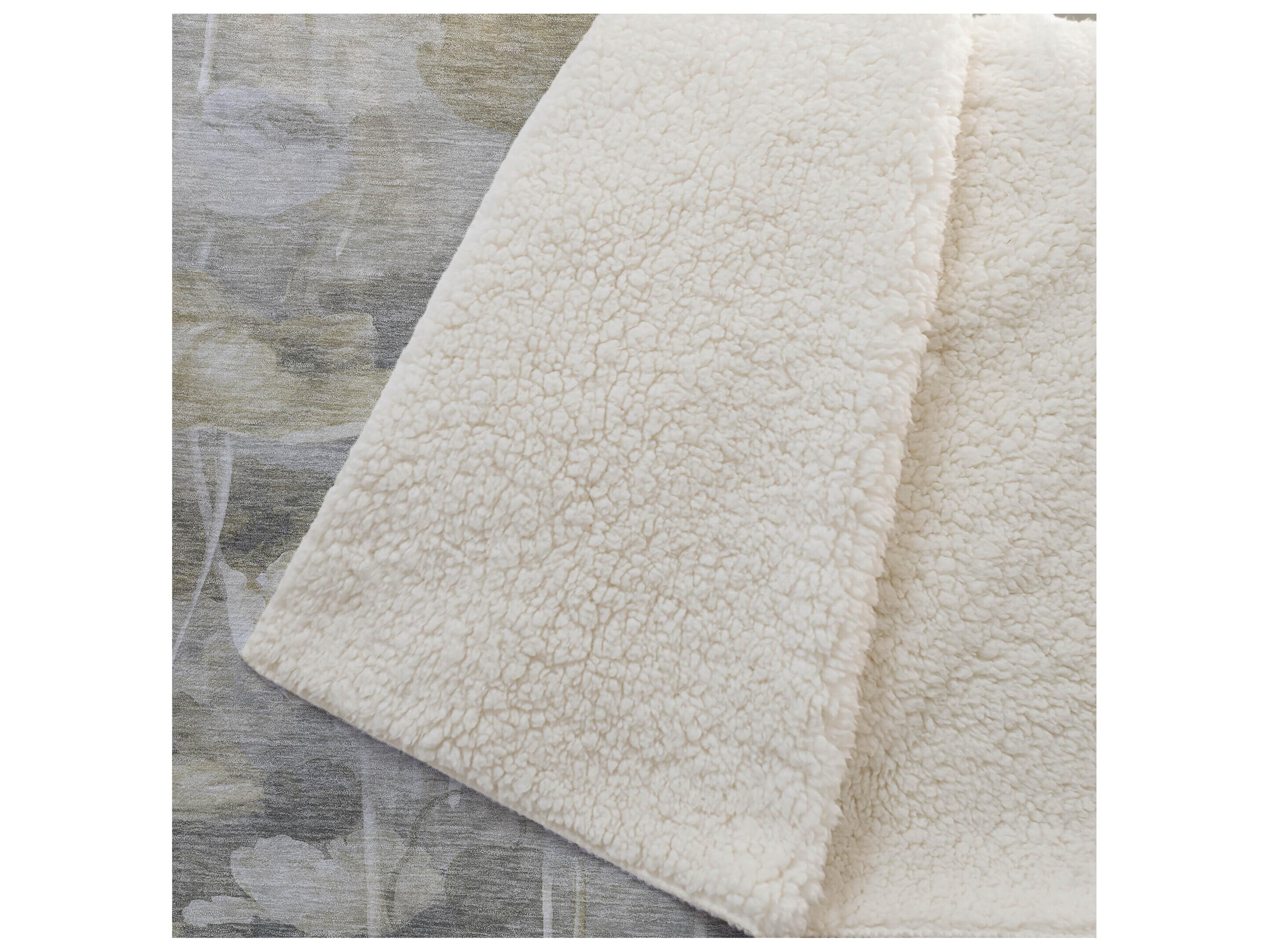 Dalyn Sherpa Brown Polyester Throw