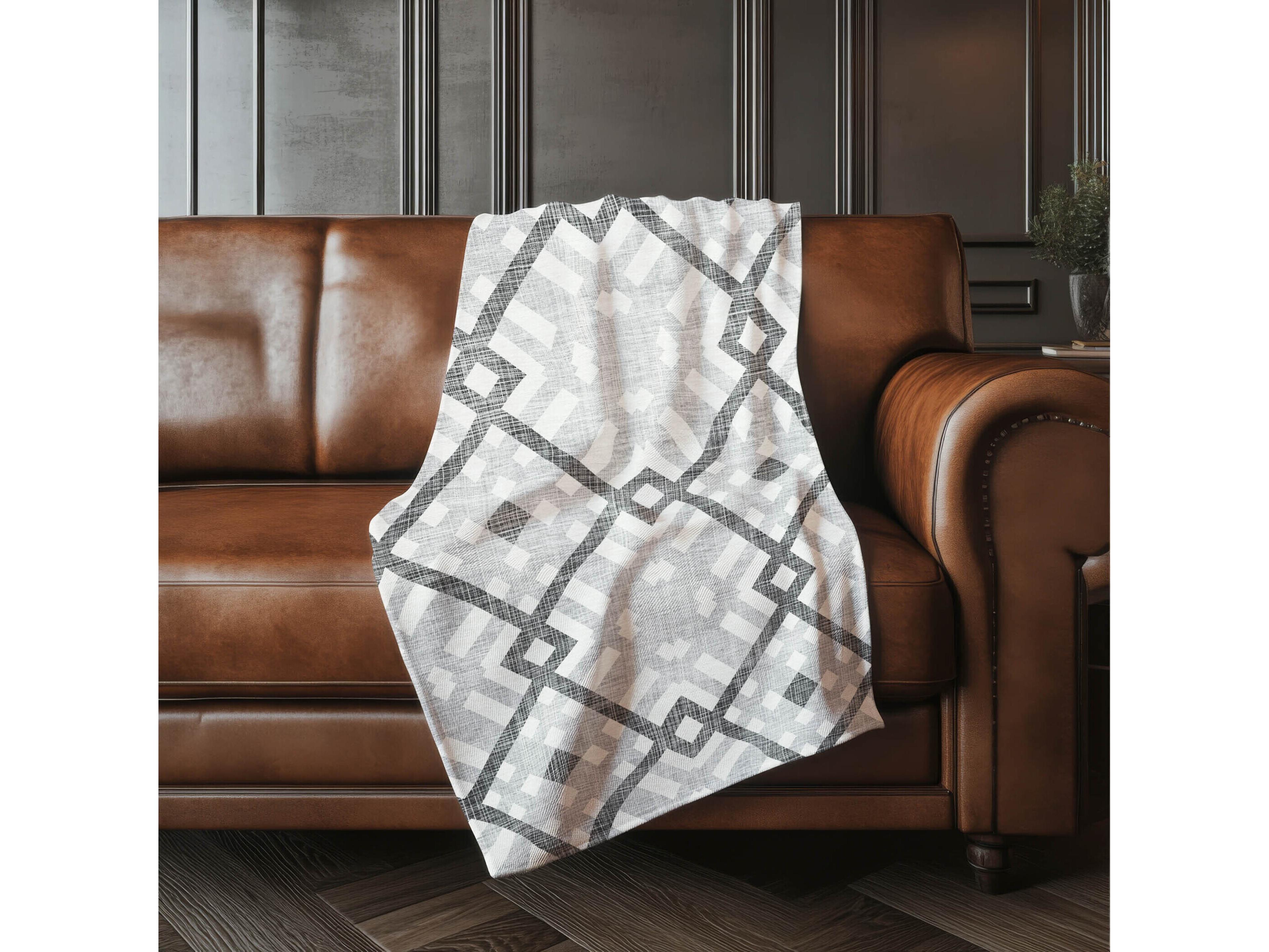 Dalyn Sherpa Gray Polyester Throw