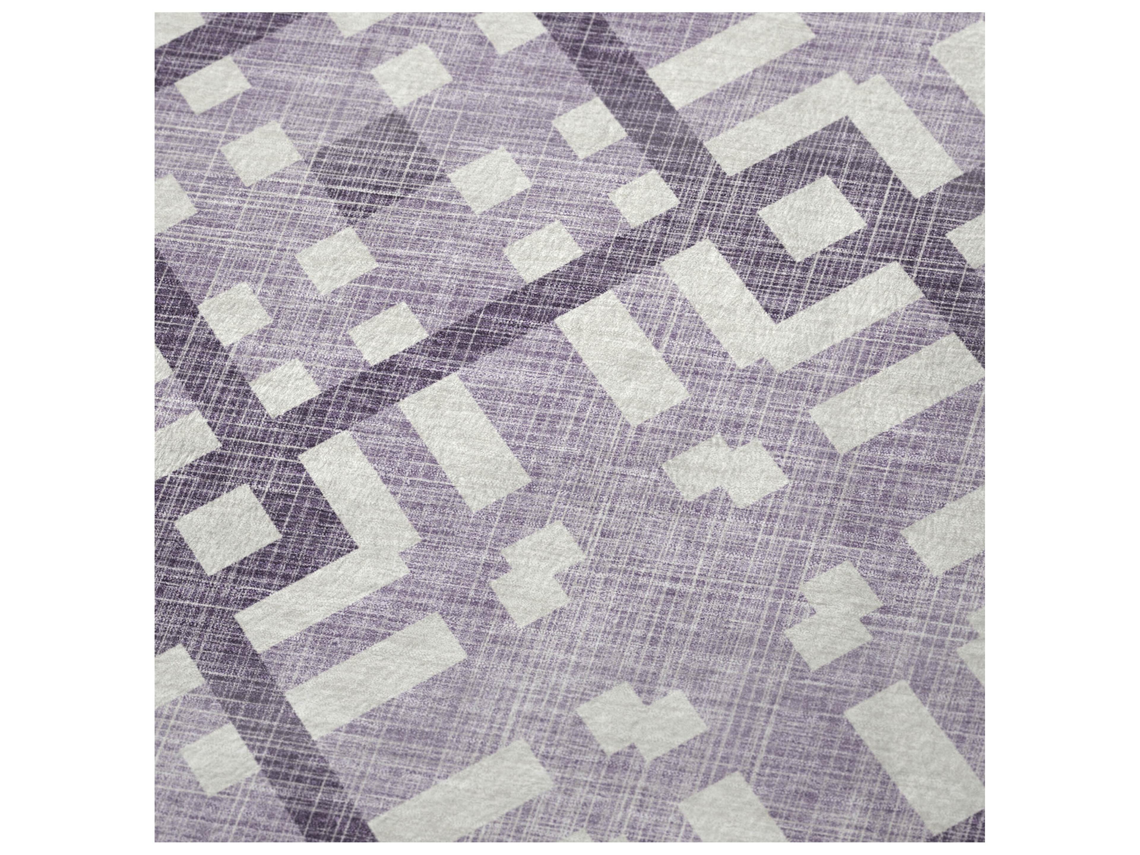 Dalyn Sherpa Purple Polyester Throw
