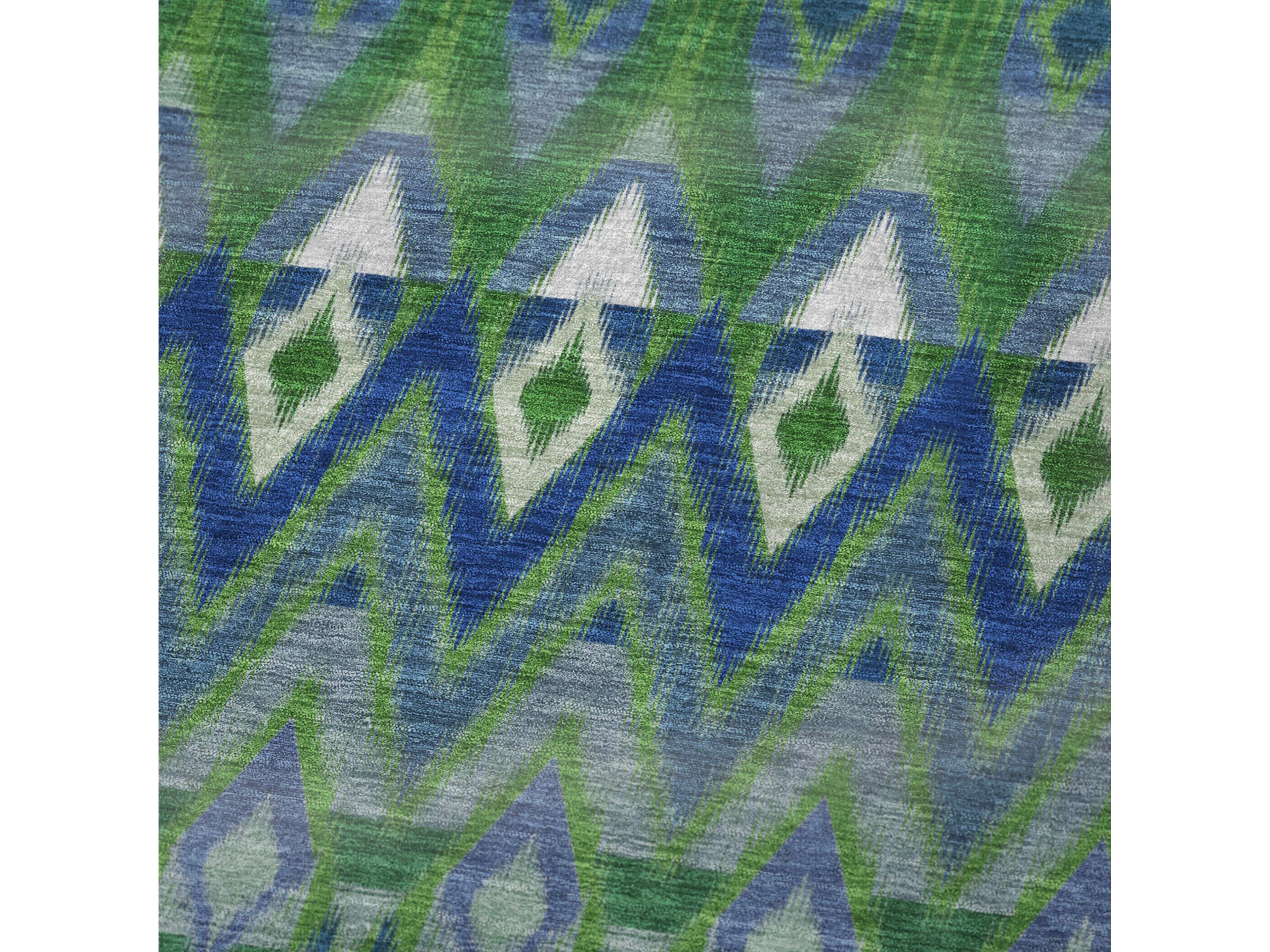 Dalyn Sherpa Green Polyester Throw