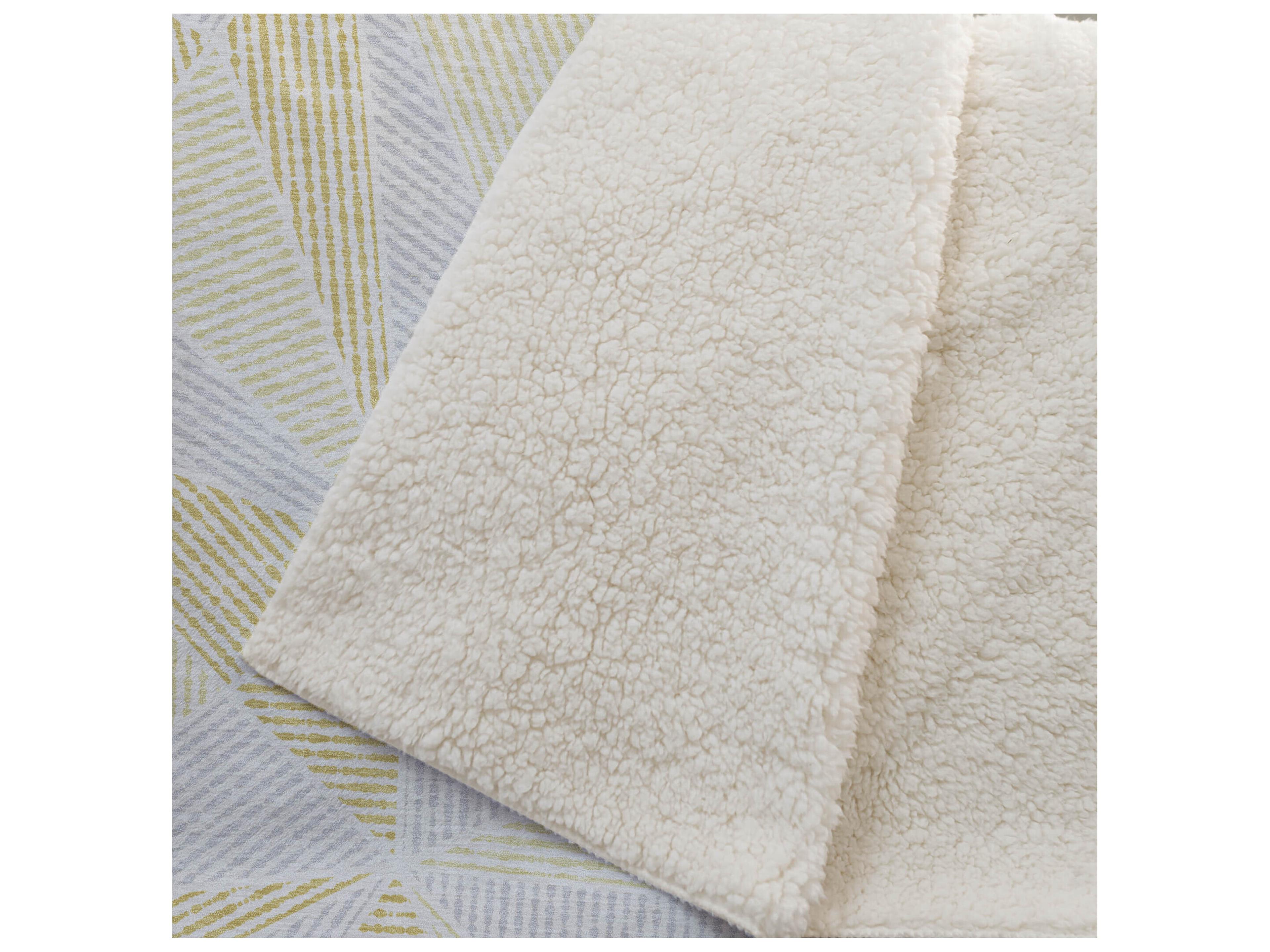 Dalyn Sherpa Gold Polyester Throw