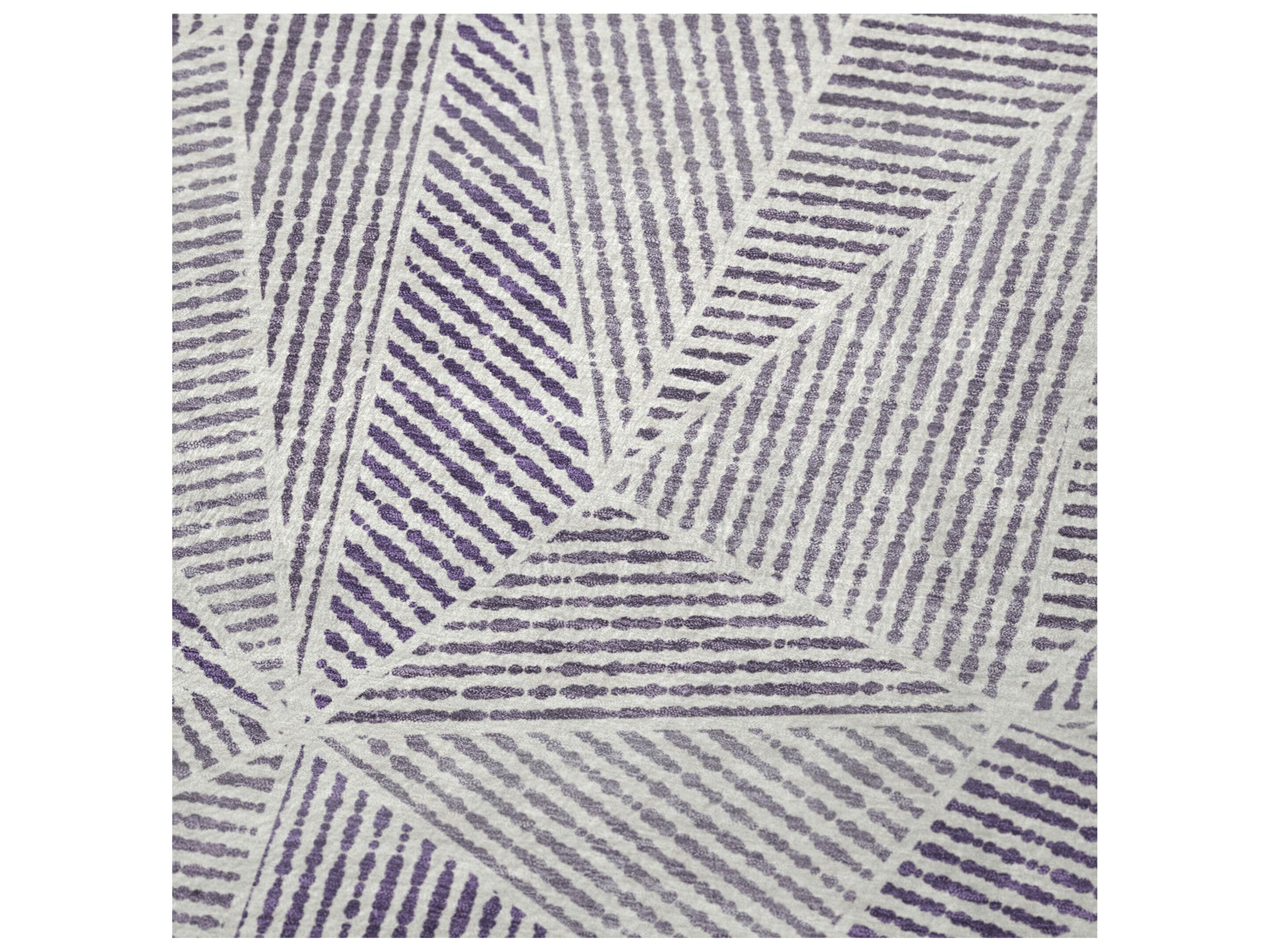 Dalyn Sherpa Purple Polyester Throw