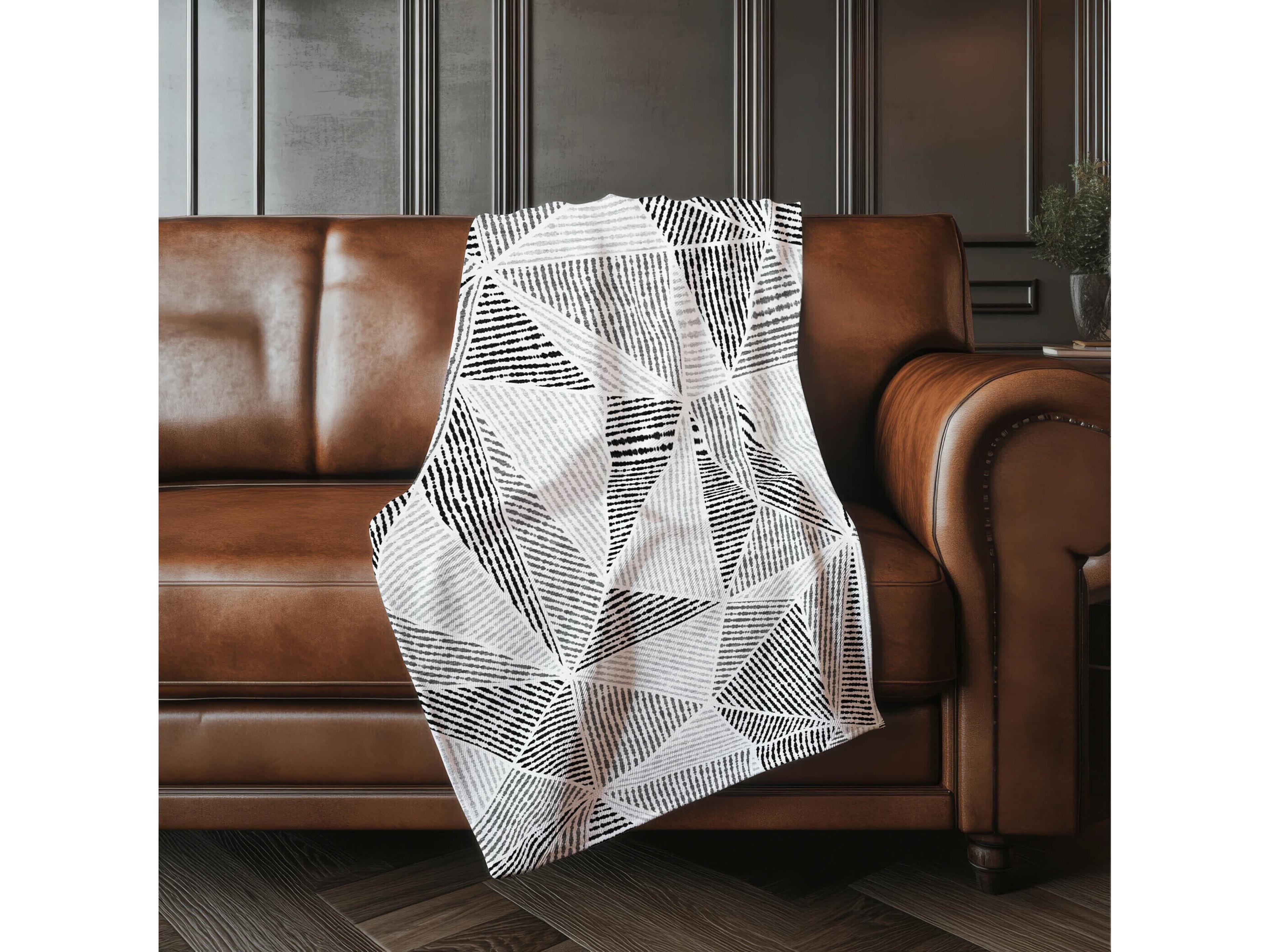 Dalyn Sherpa Gray Polyester Throw
