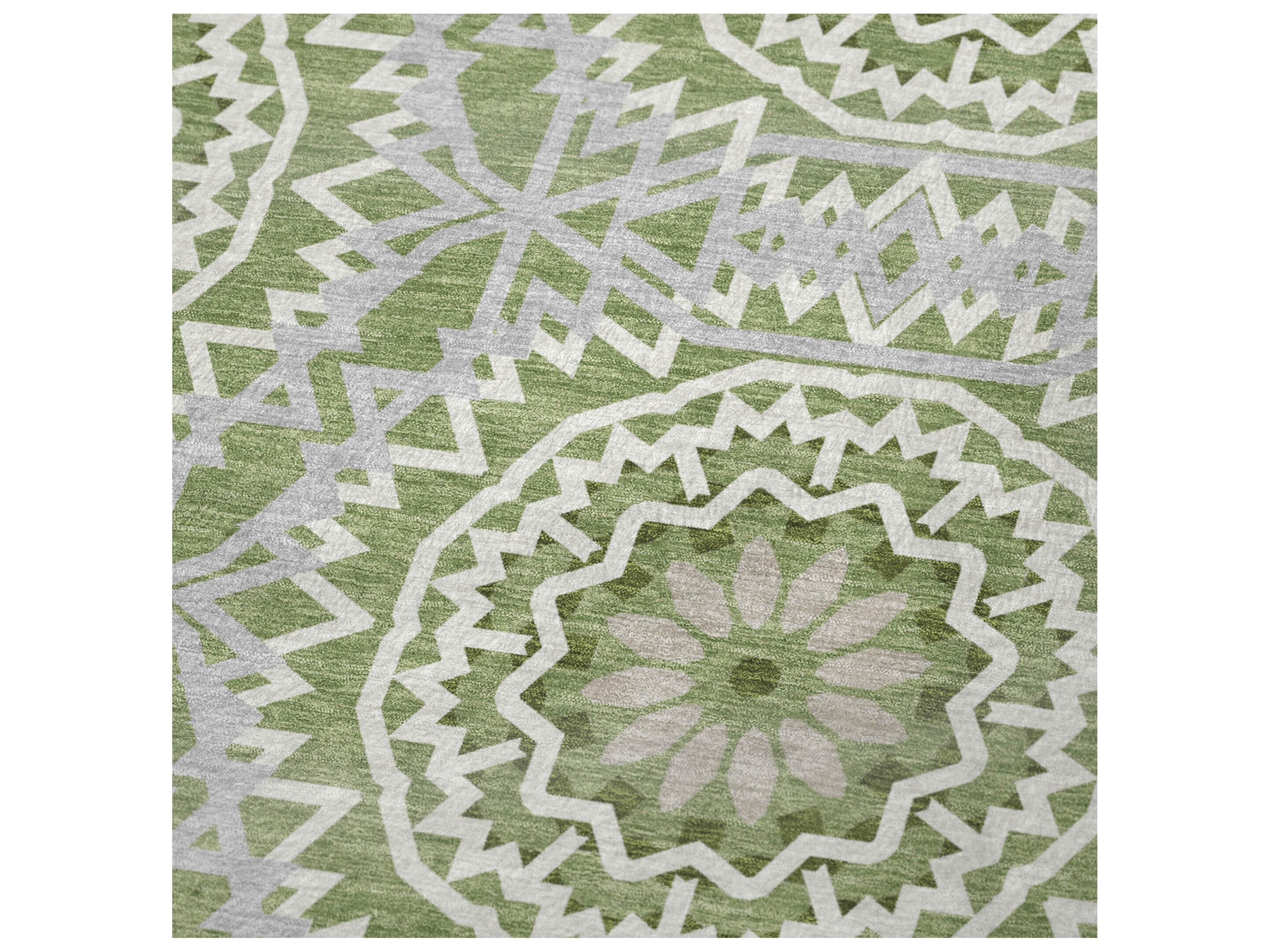 Dalyn Sherpa Green Polyester Throw