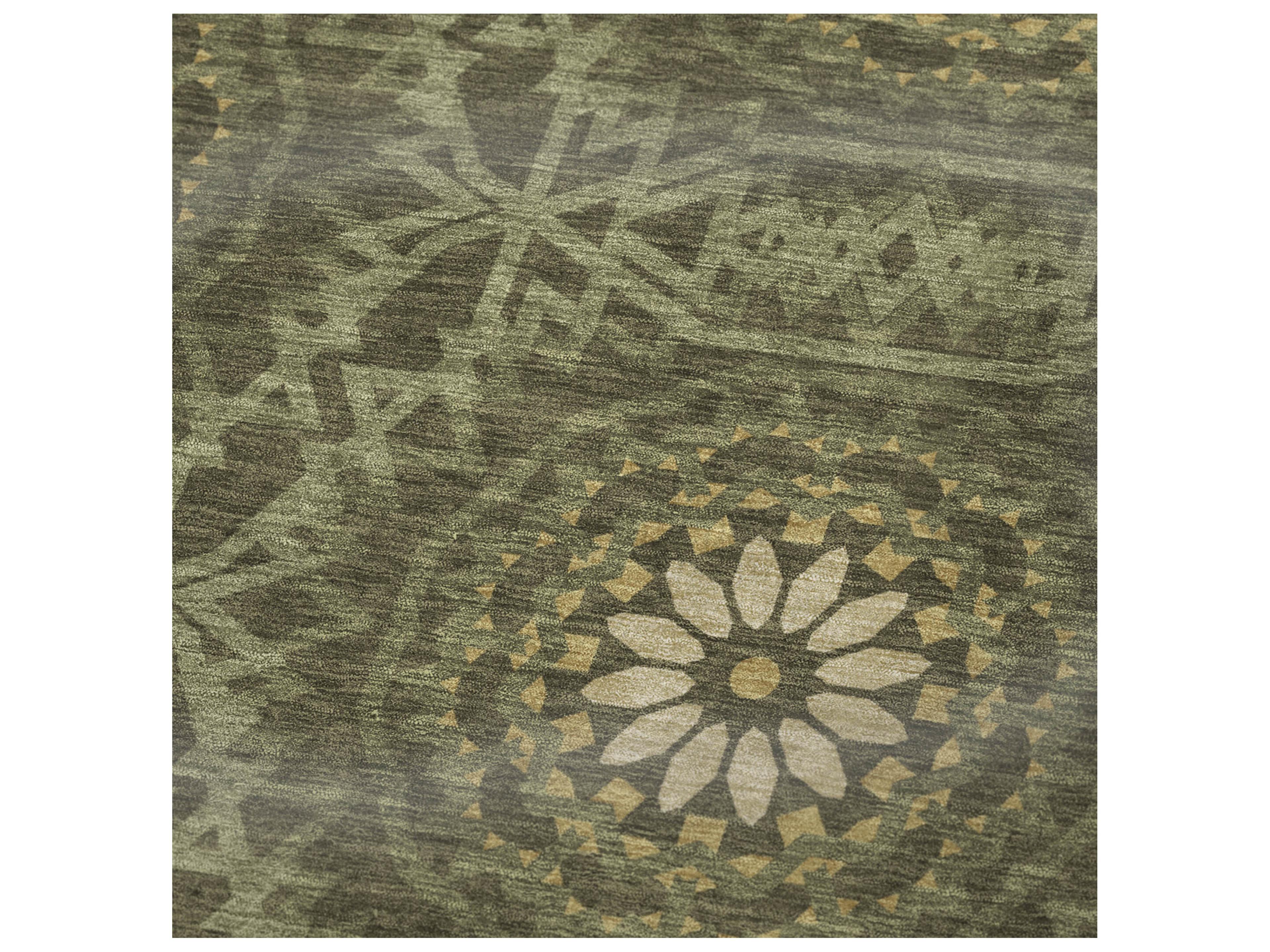 Dalyn Sherpa Green Polyester Throw