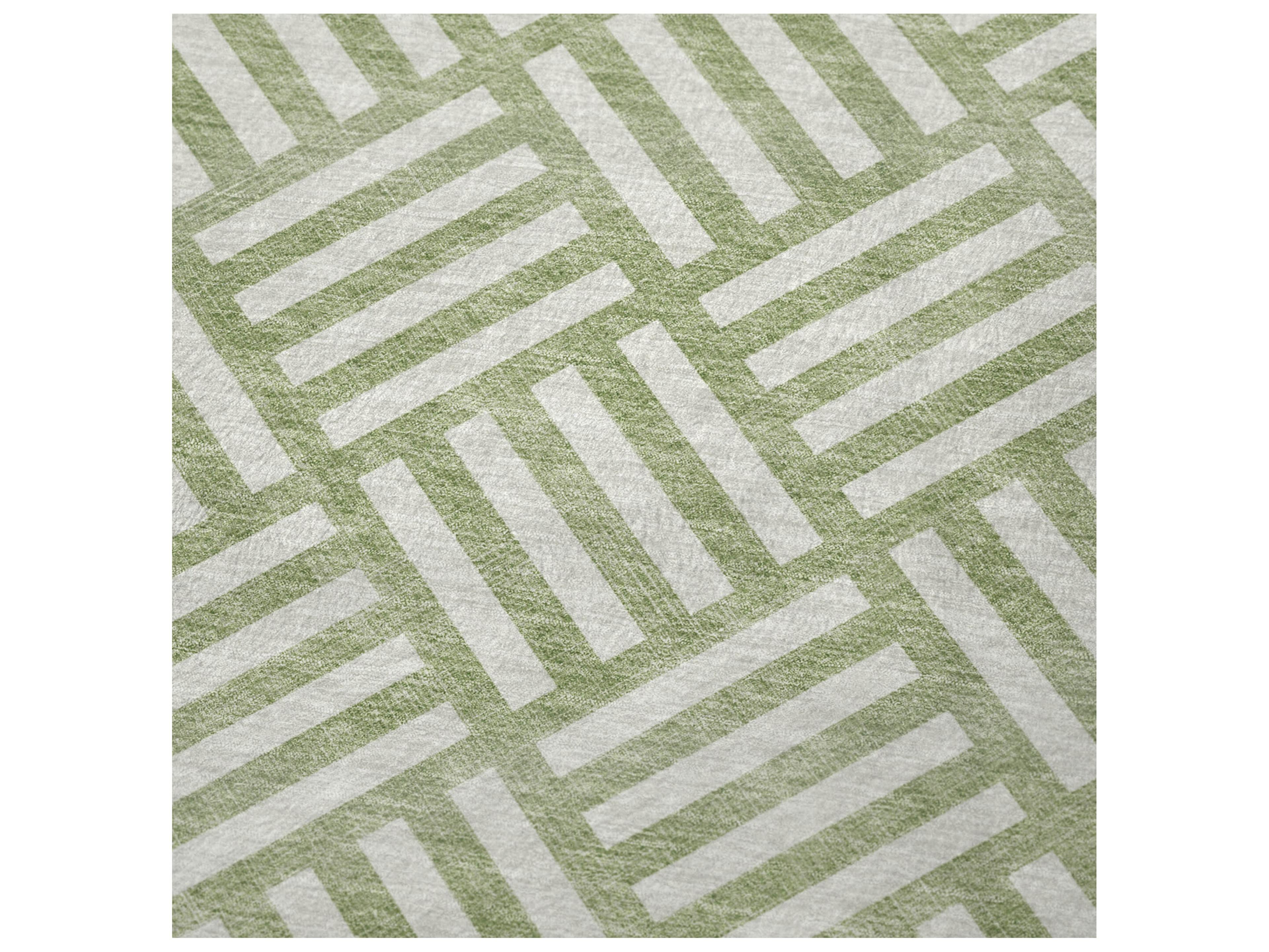 Dalyn Sherpa Green Polyester Throw