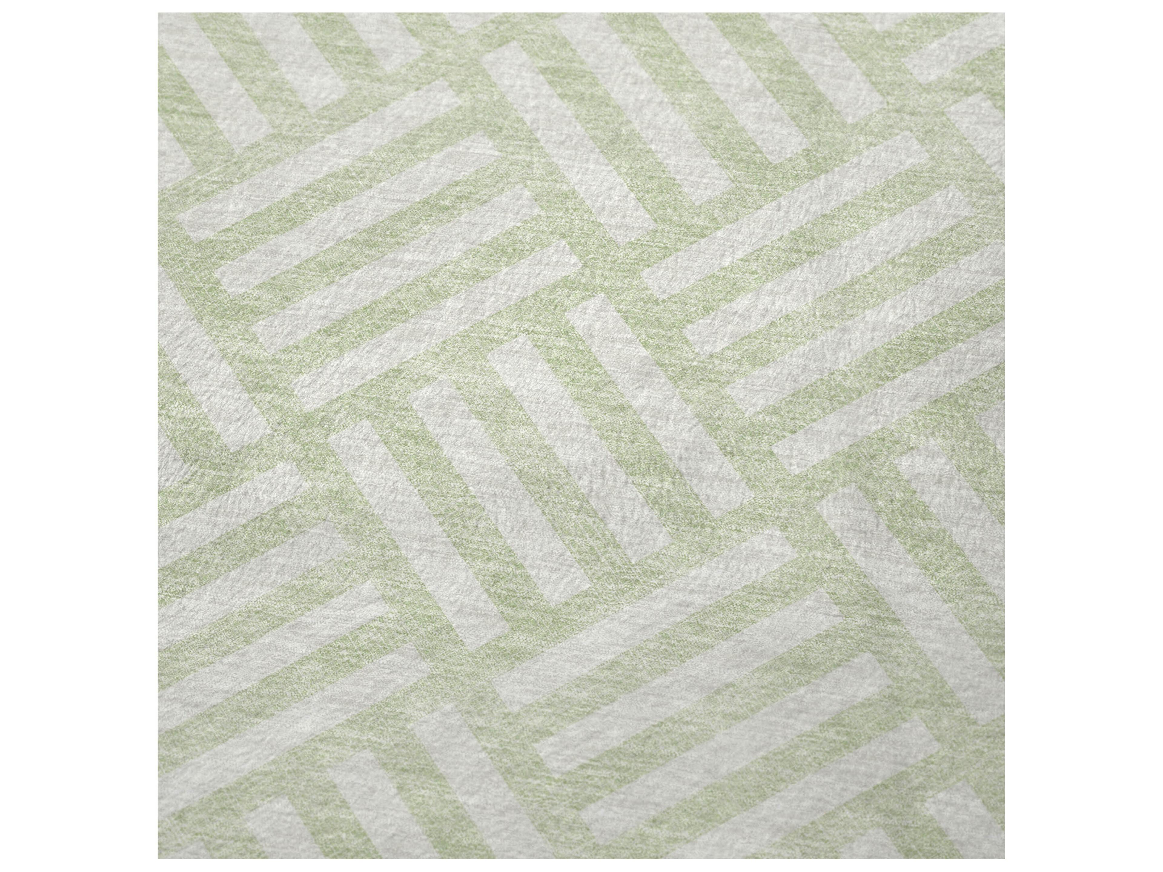 Dalyn Sherpa Green Polyester Throw