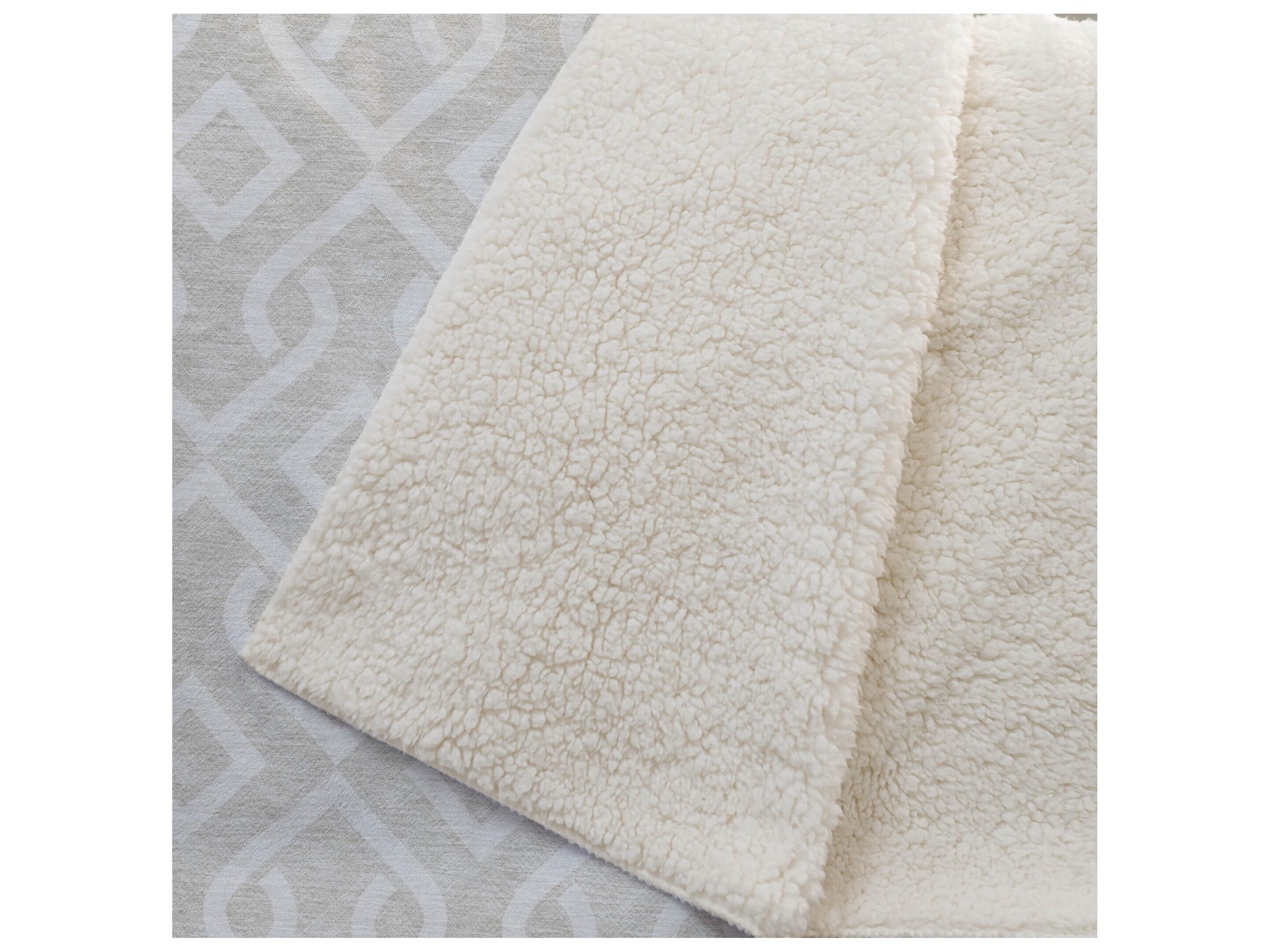 Dalyn Sherpa Brown Polyester Throw