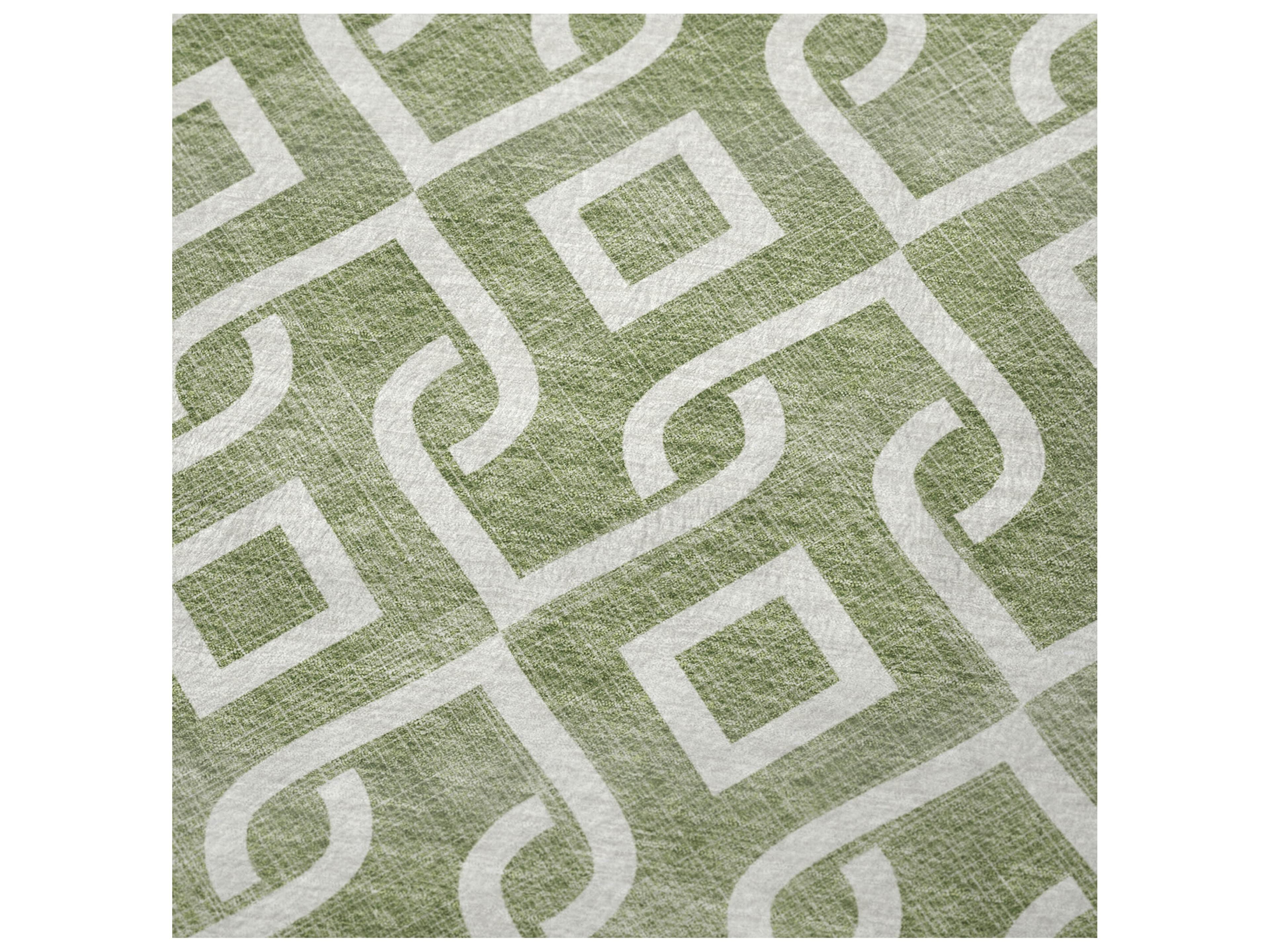 Dalyn Sherpa Green Polyester Throw