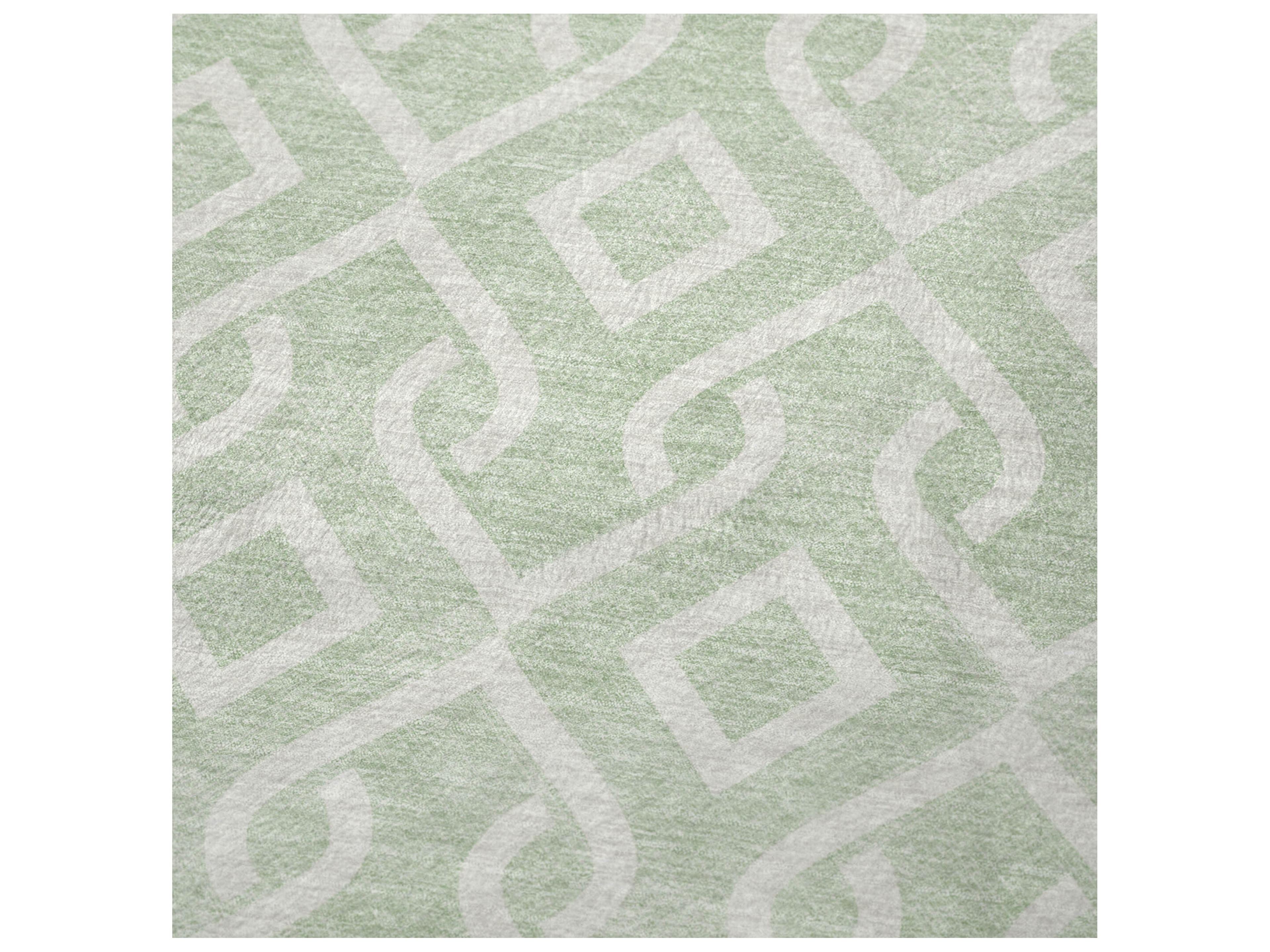 Dalyn Sherpa Green Polyester Throw