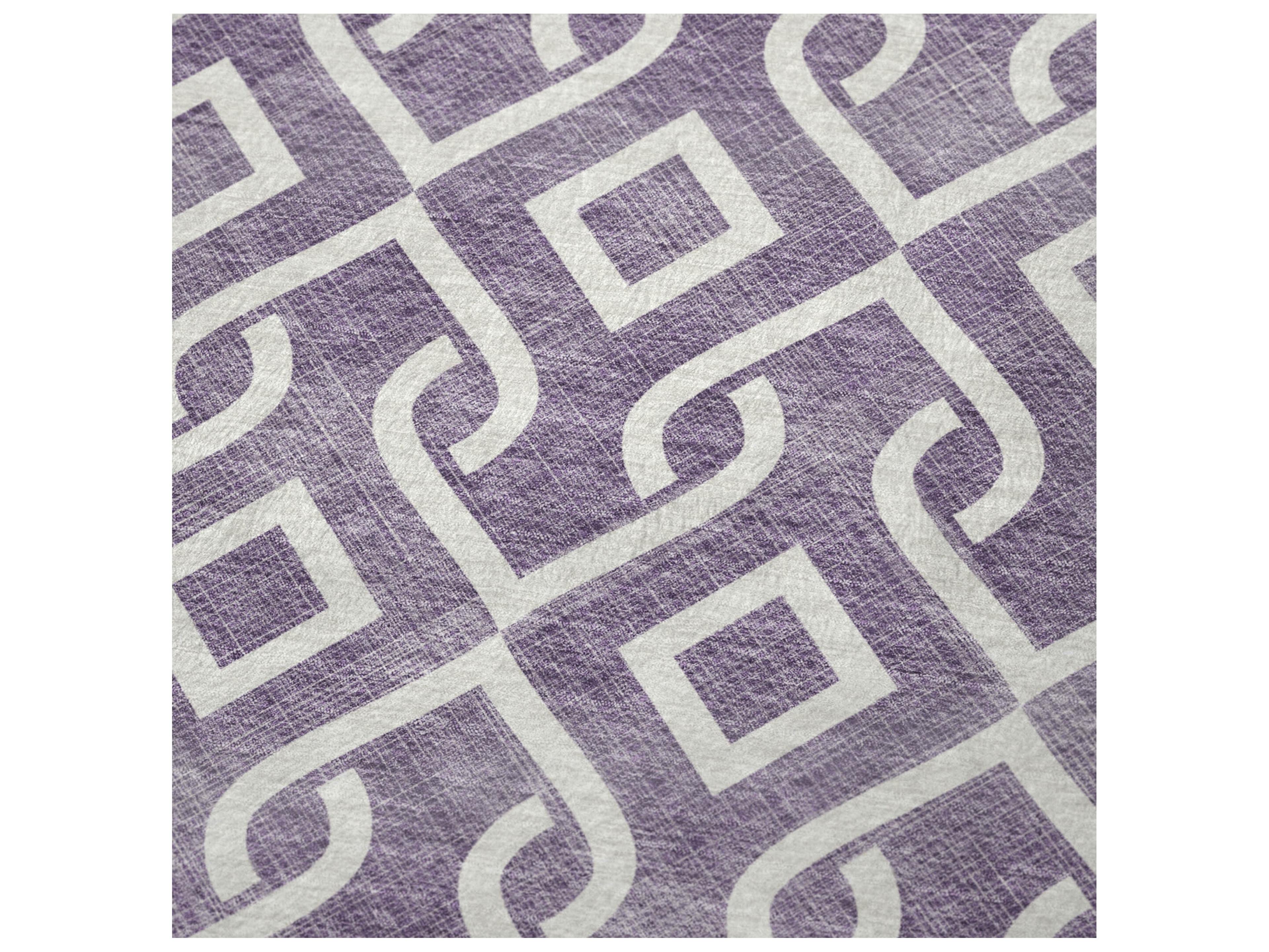 Dalyn Sherpa Purple Polyester Throw
