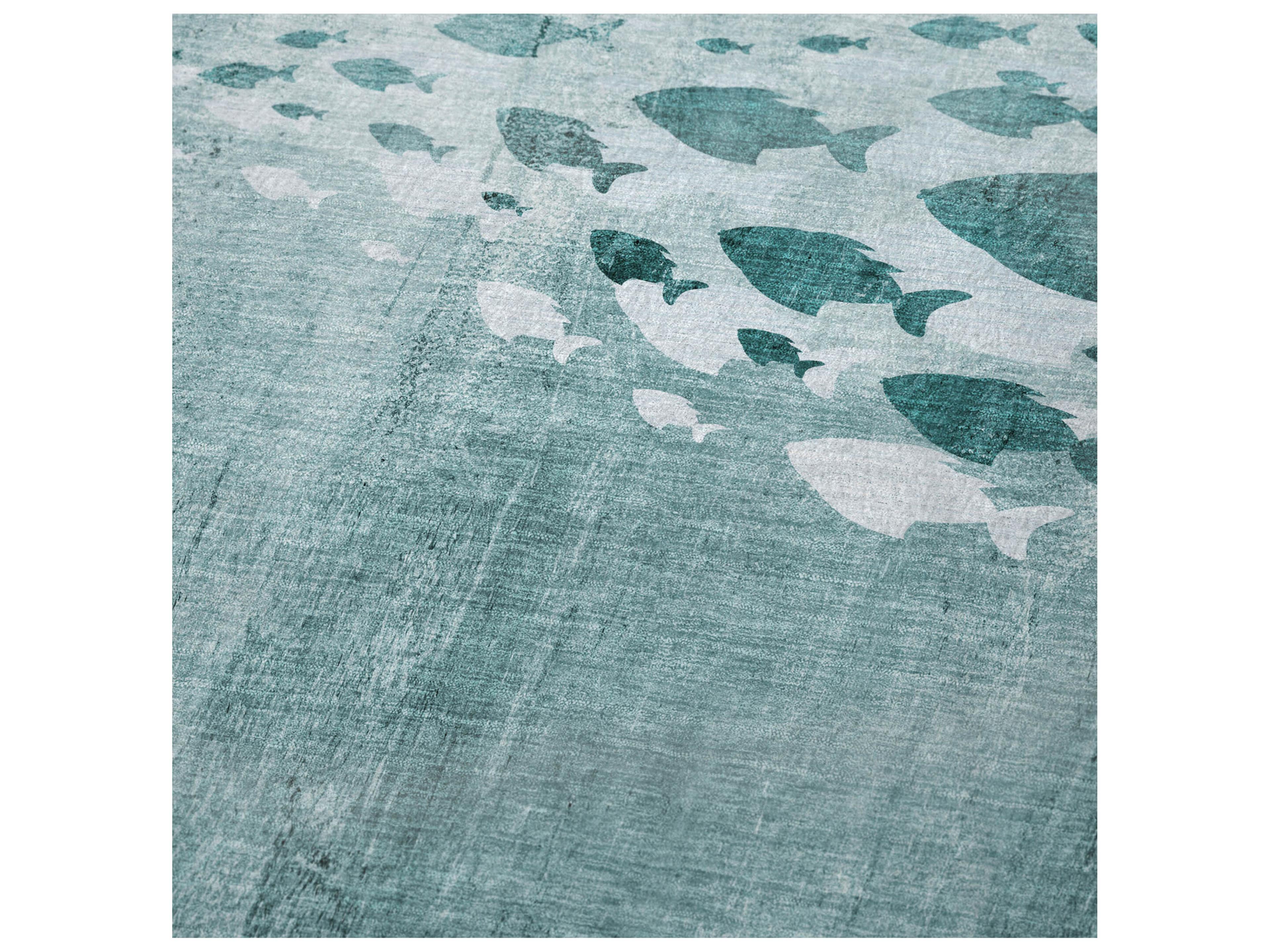 Dalyn Sherpa Teal Polyester Throw