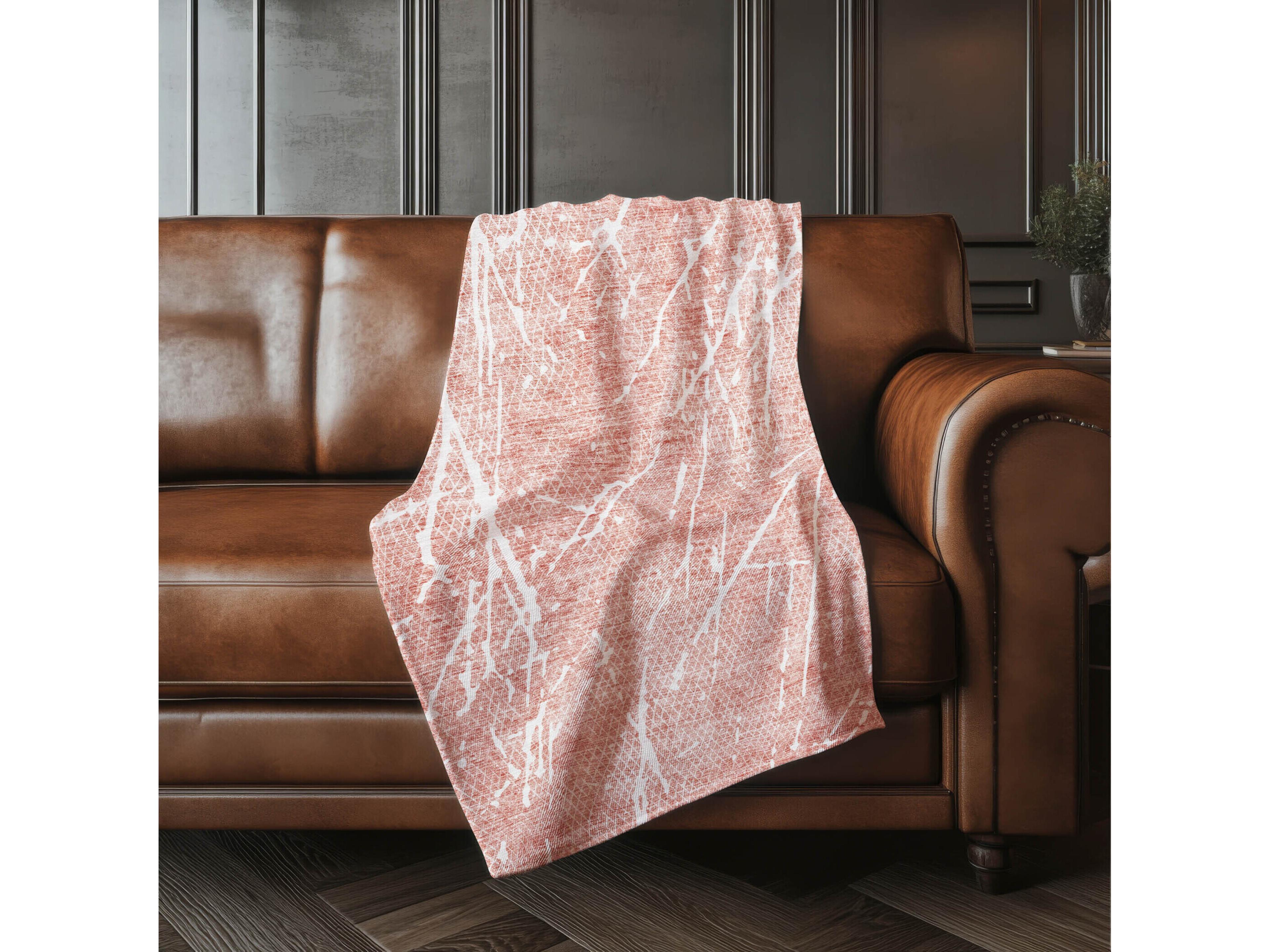 Dalyn Sherpa Pink Polyester Throw