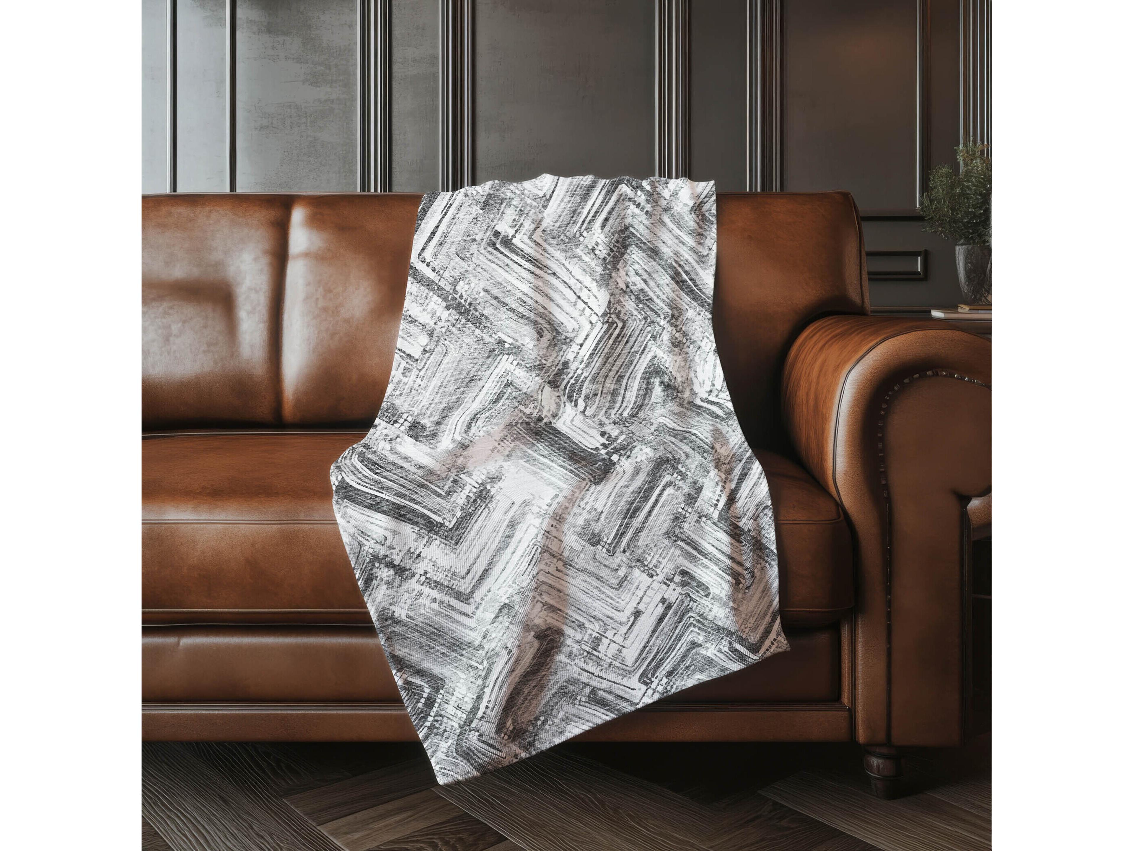 Dalyn Sherpa Gray Polyester Throw