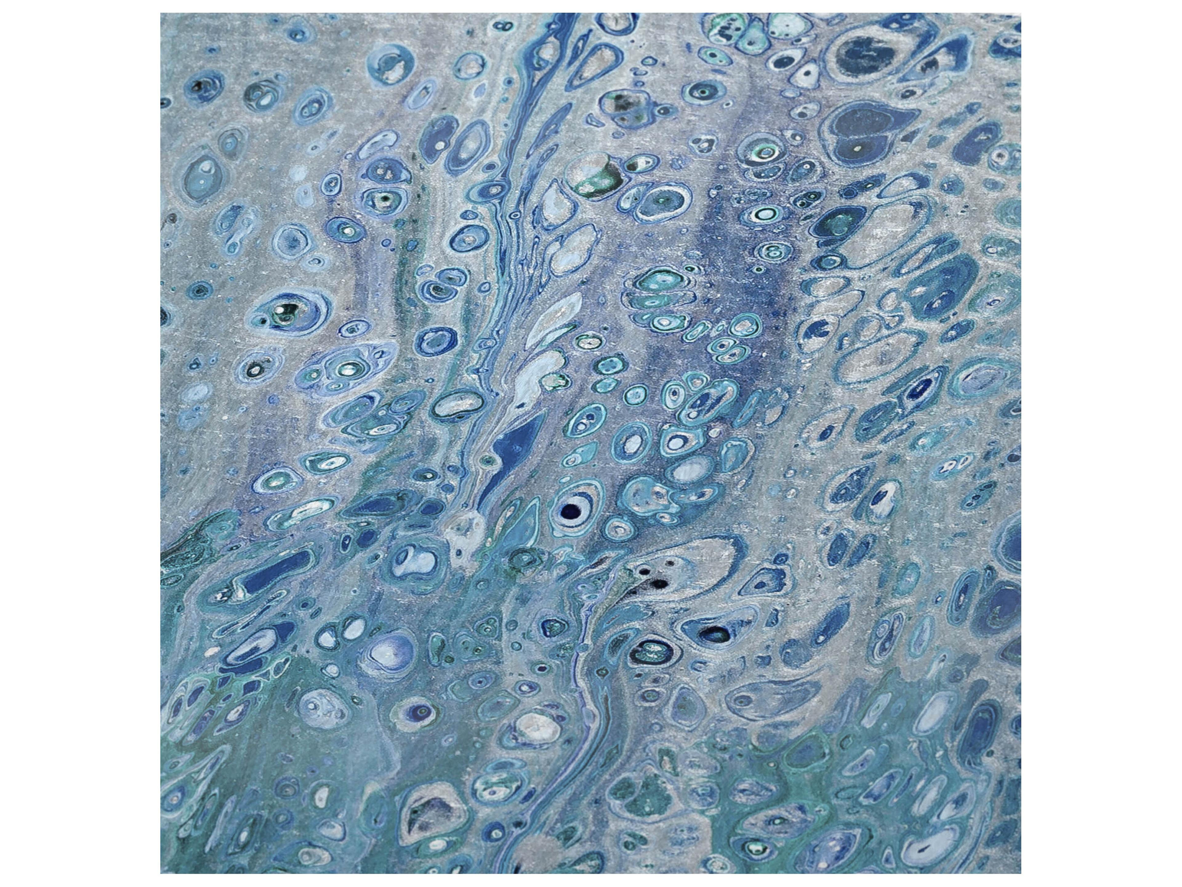 Dalyn Sherpa Blue Polyester Throw