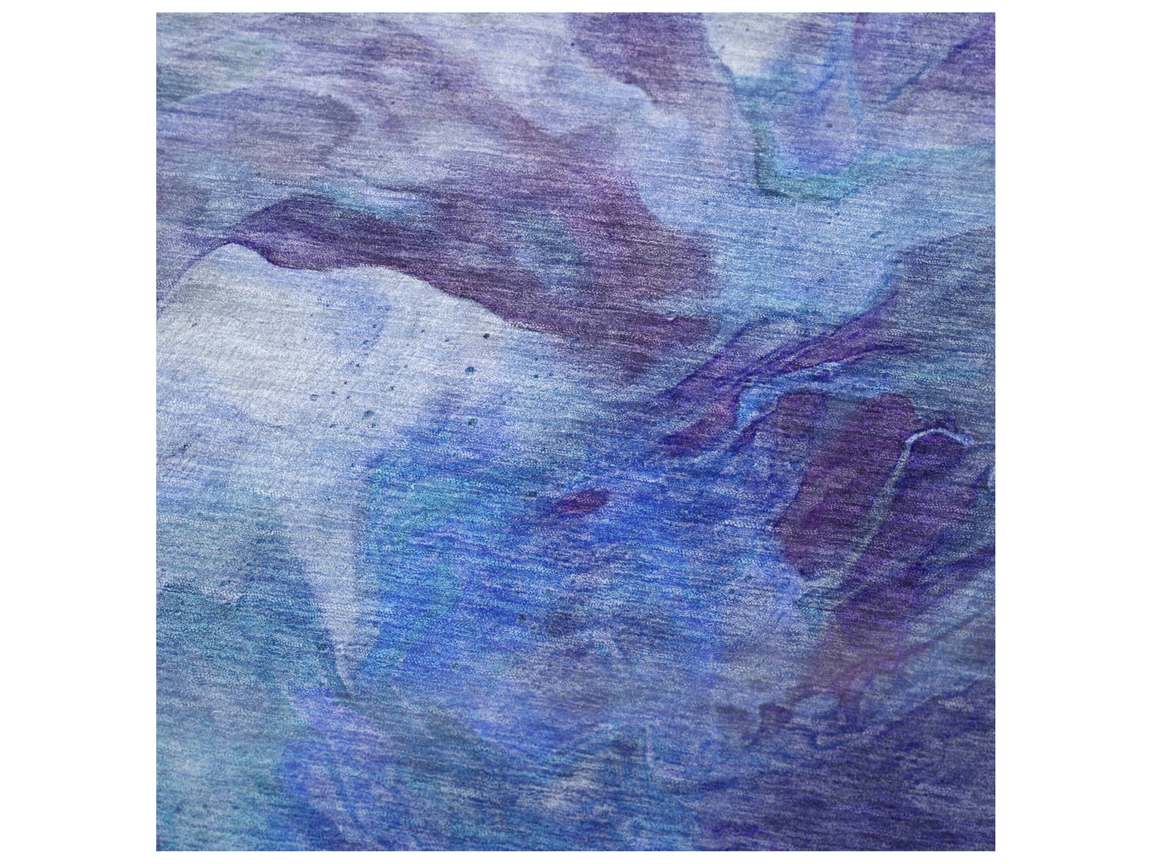 Dalyn Sherpa Blue Polyester Throw