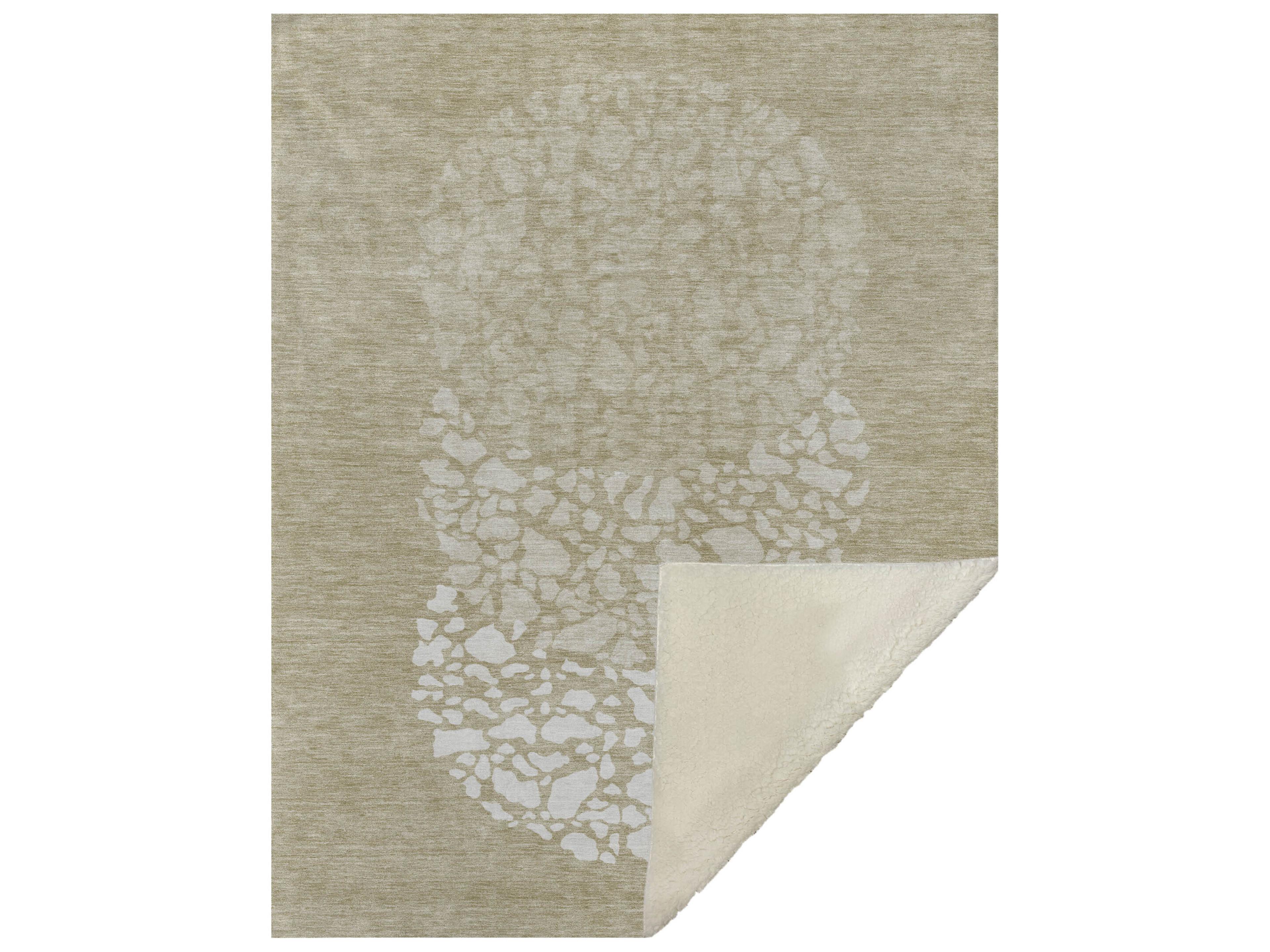 Sherpa Brown Polyester Throw