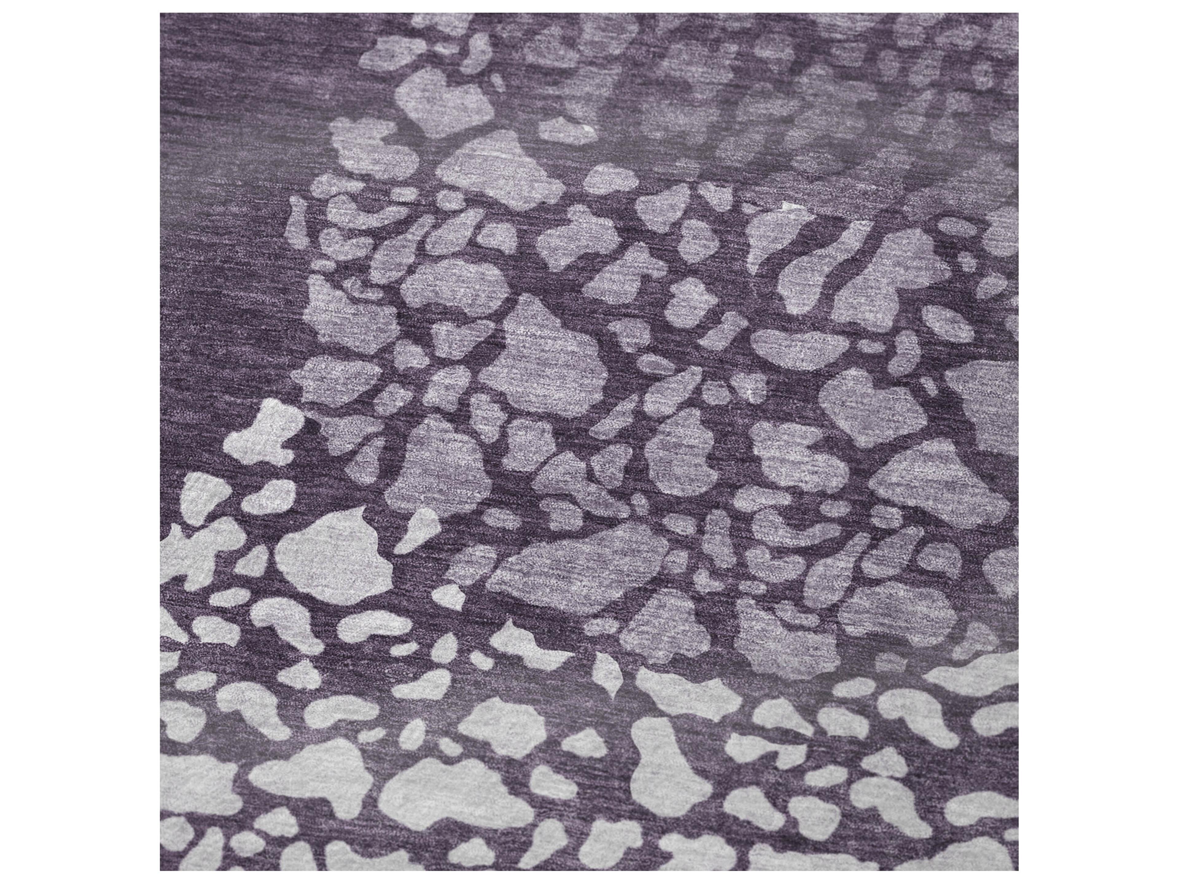 Dalyn Sherpa Purple Polyester Throw