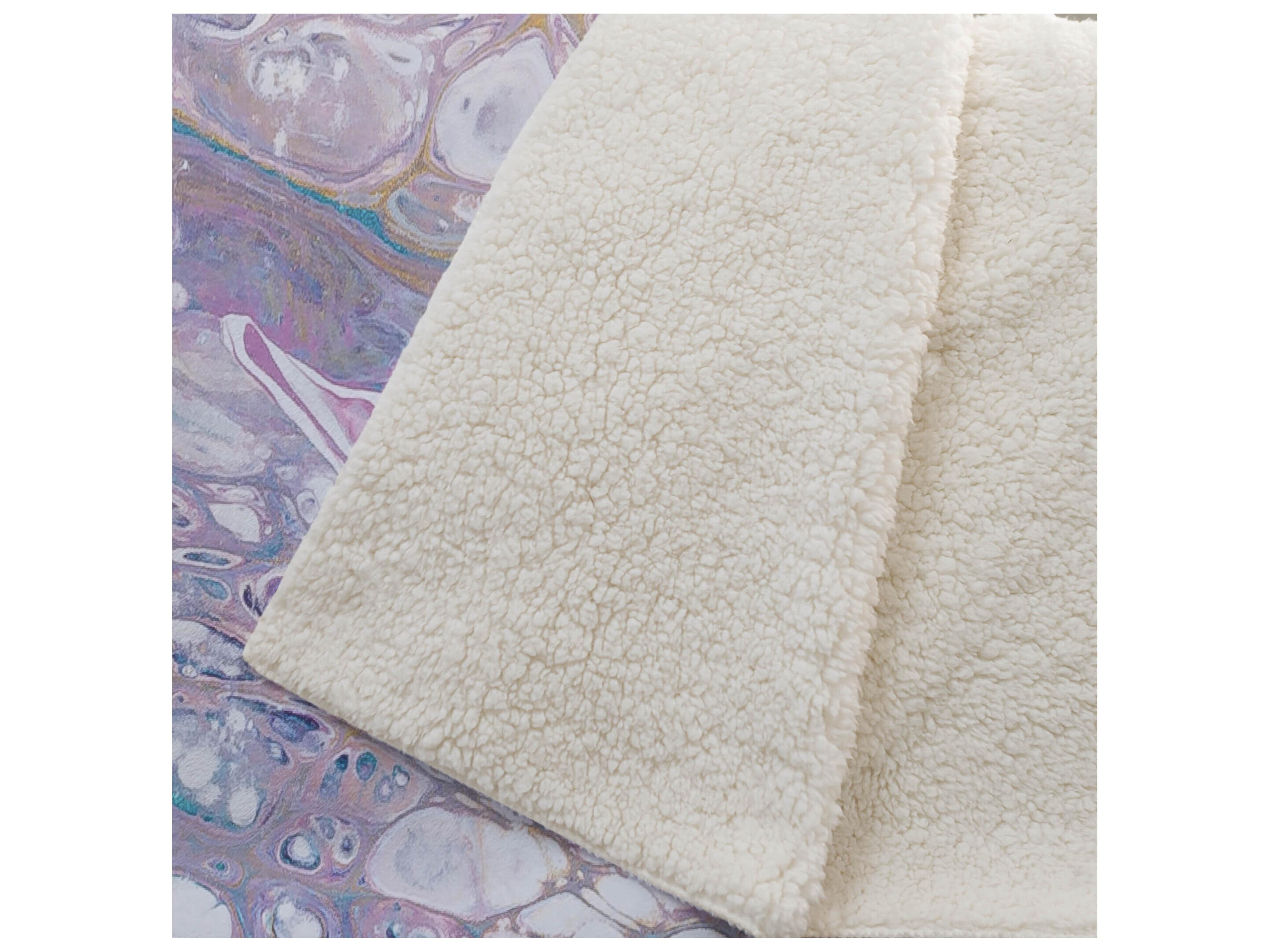 Dalyn Sherpa Purple Polyester Throw