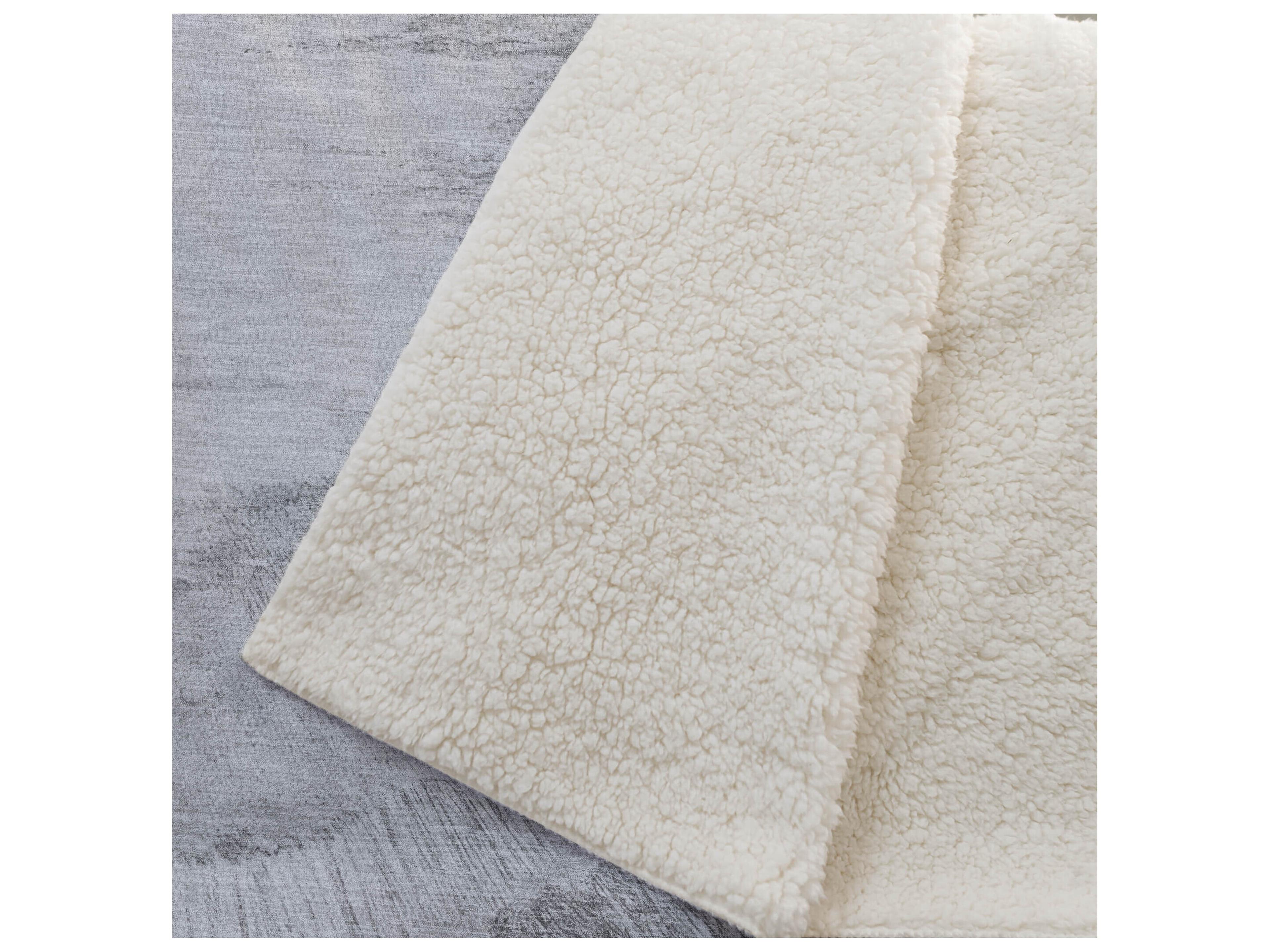 Dalyn Sherpa Gray Polyester Throw