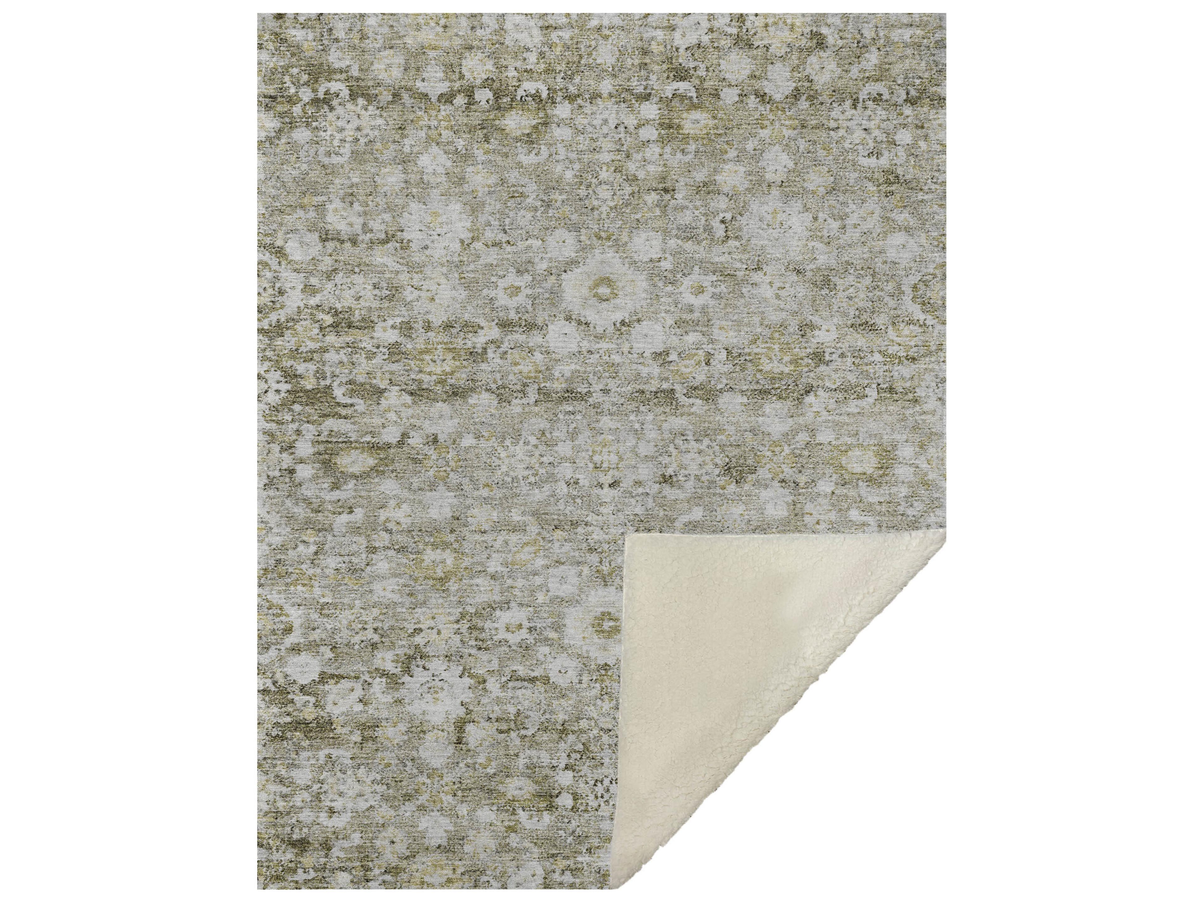 Dalyn Sherpa Brown Polyester Throw