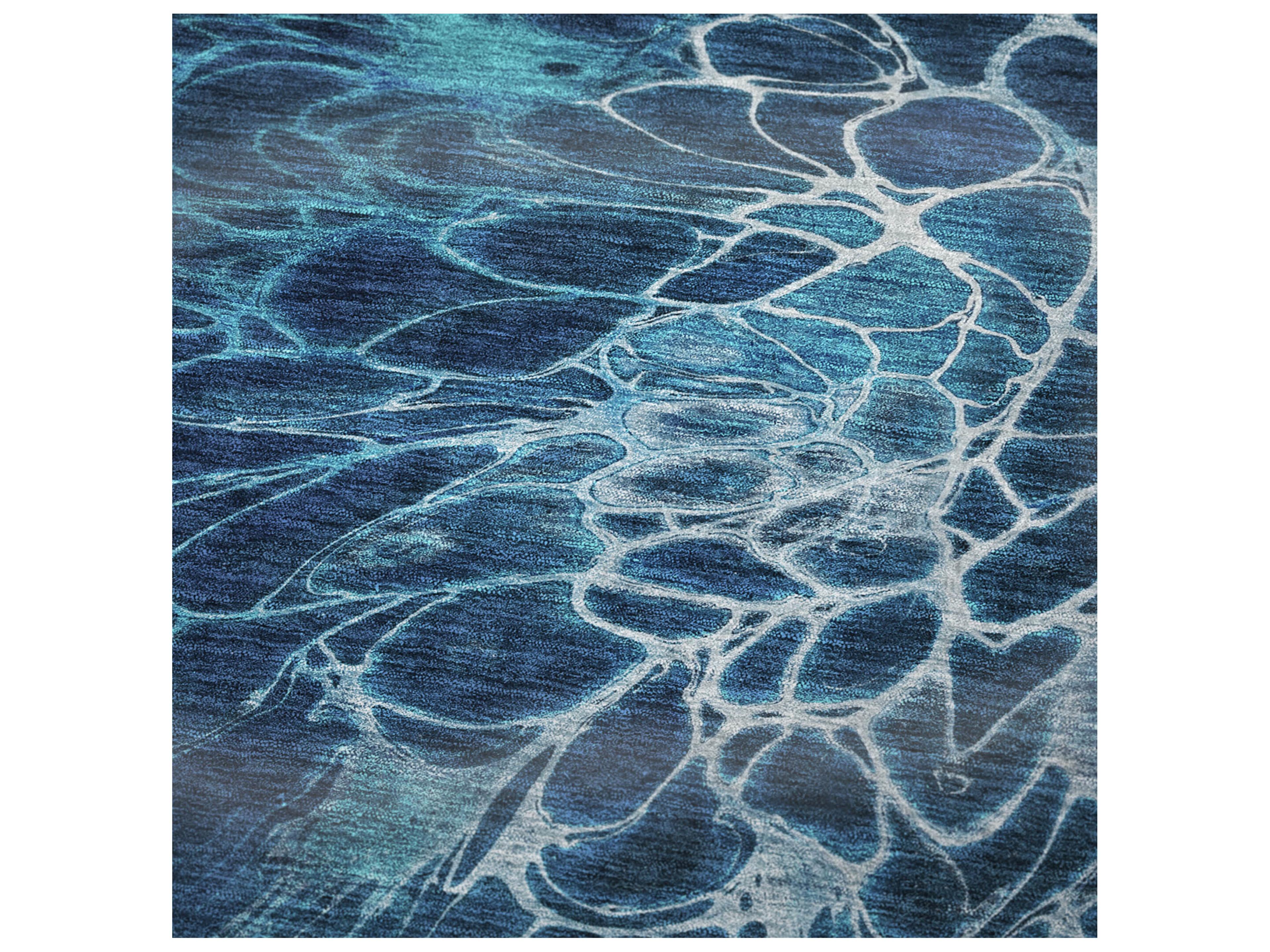 Dalyn Sherpa Blue Polyester Throw