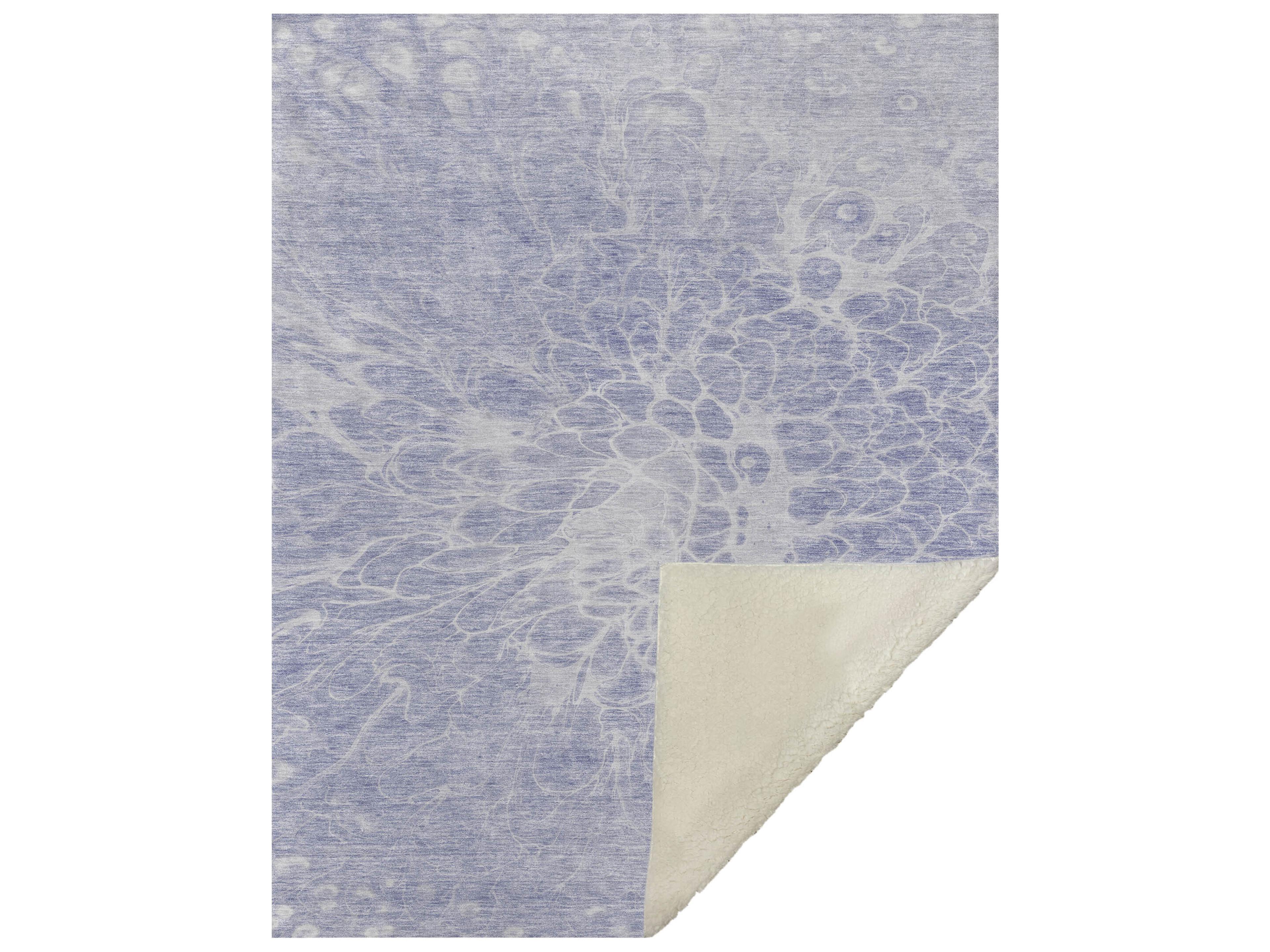 Dalyn Sherpa Purple Polyester Throw