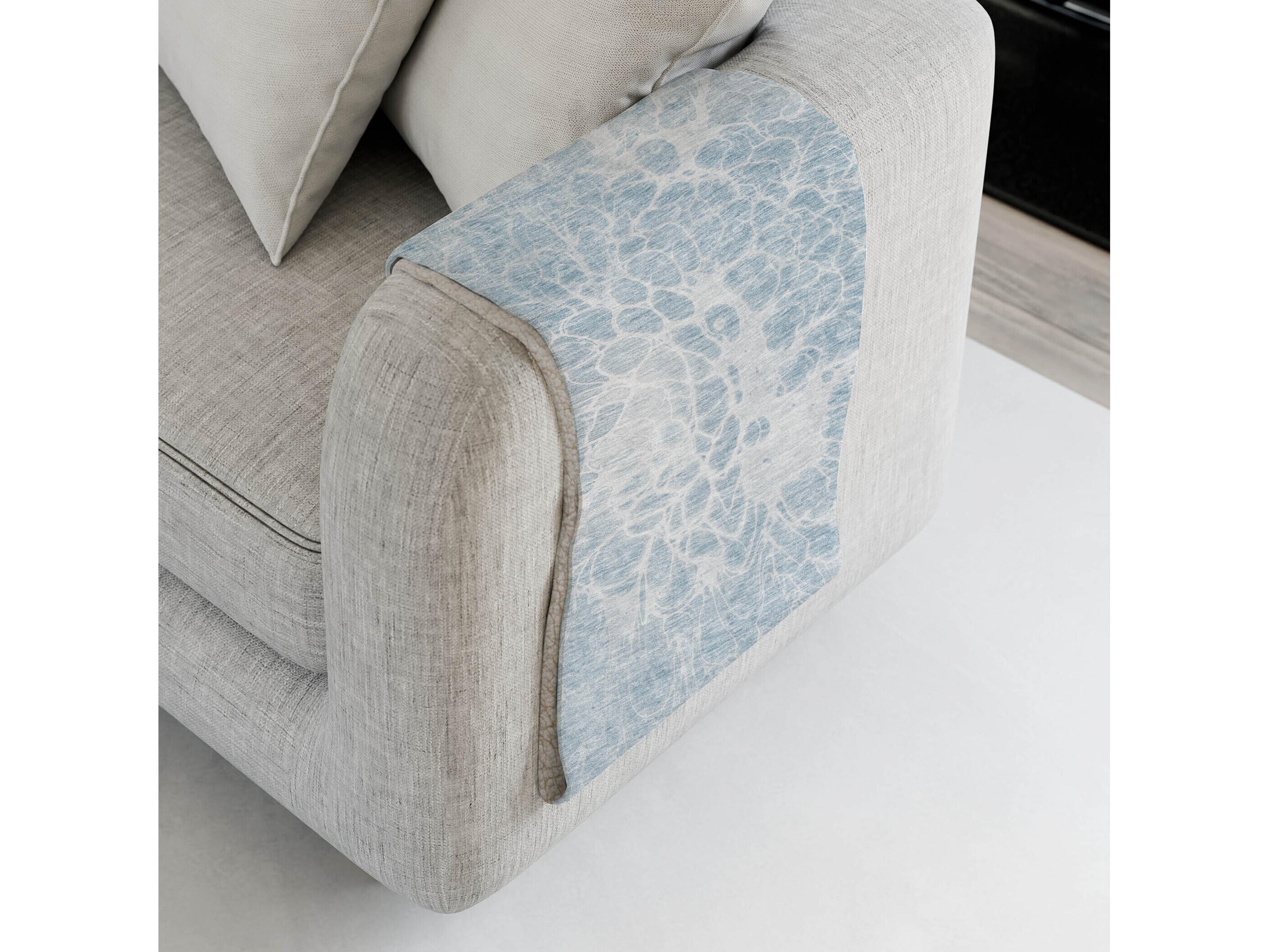 Dalyn Sherpa Blue Polyester Throw