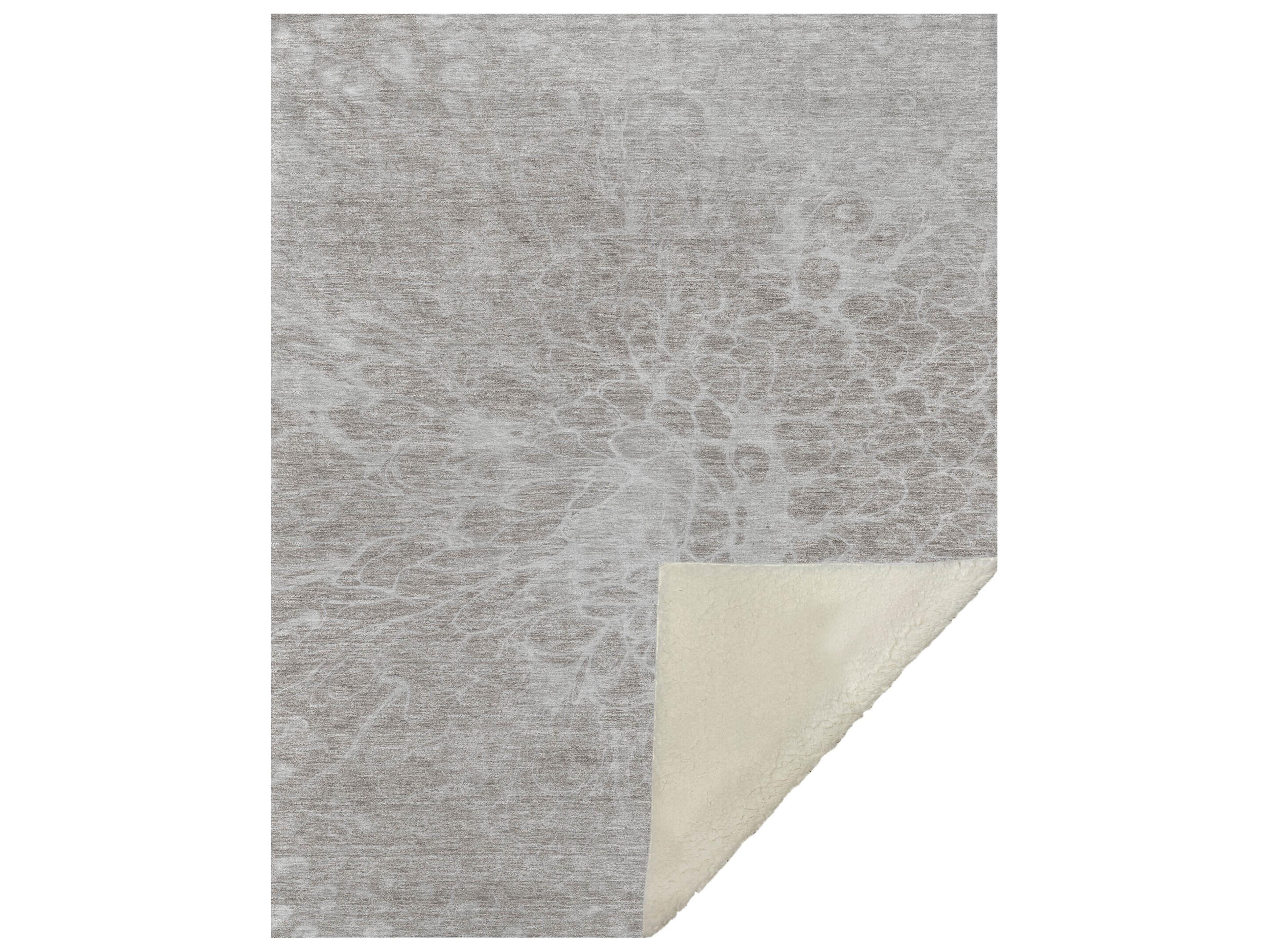 Dalyn Sherpa Brown Polyester Throw