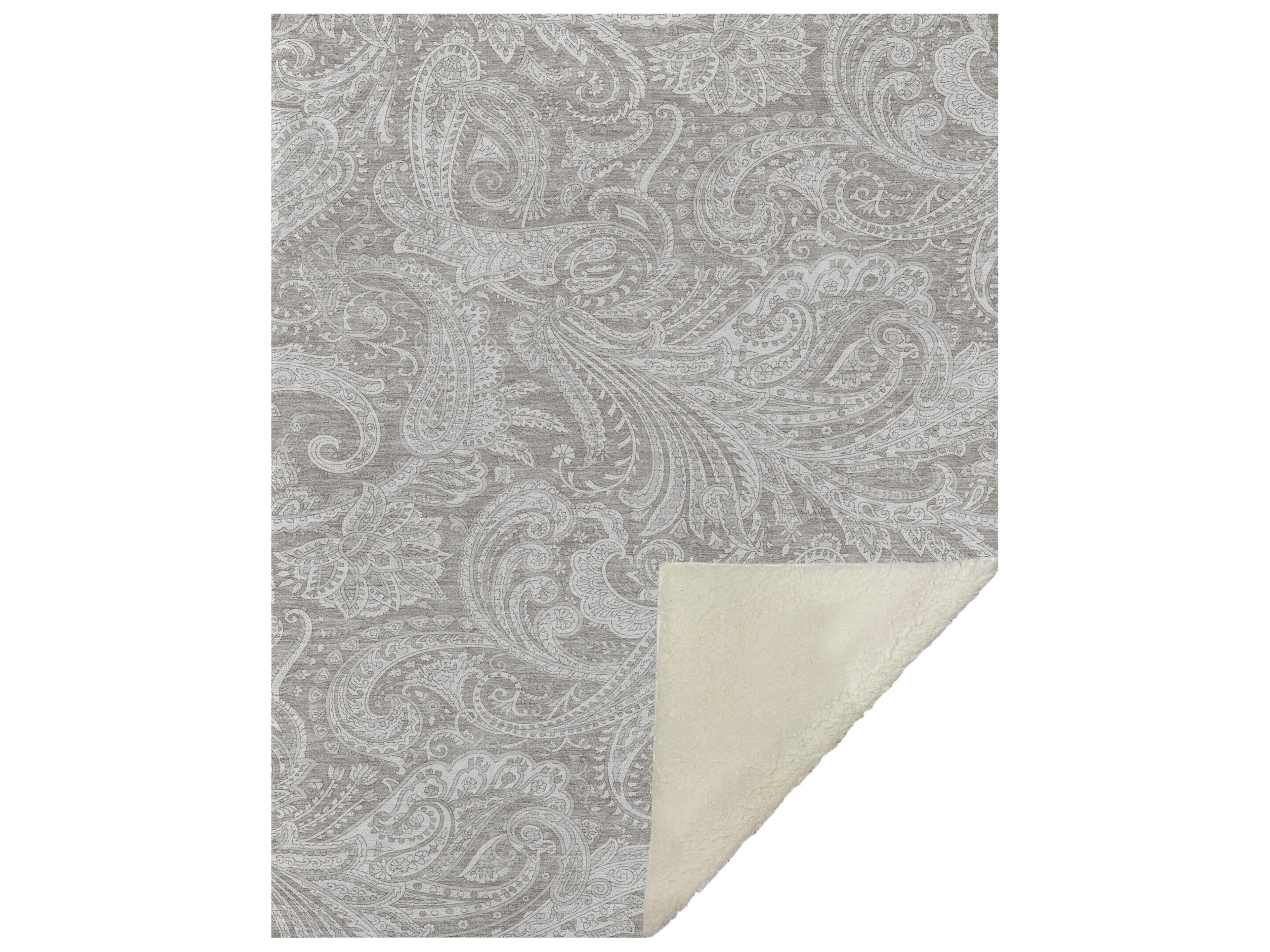 Dalyn Sherpa Brown Polyester Throw