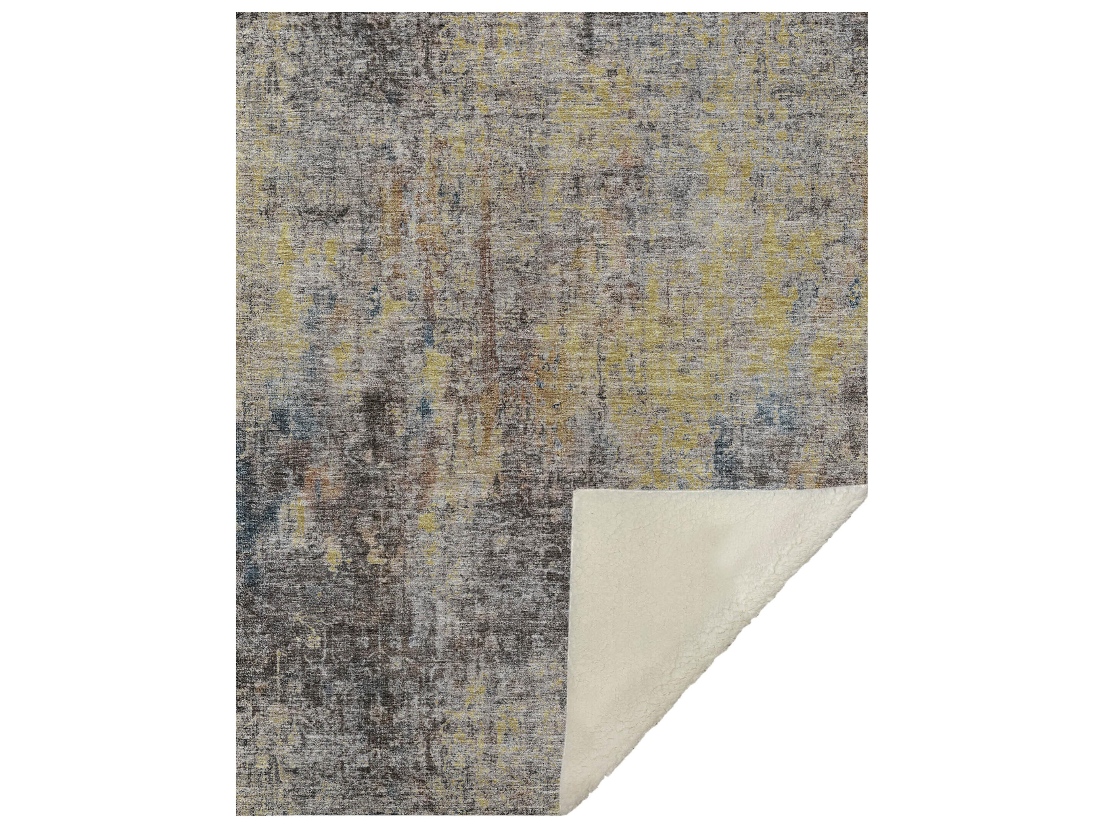 Sherpa Brown Polyester Throw