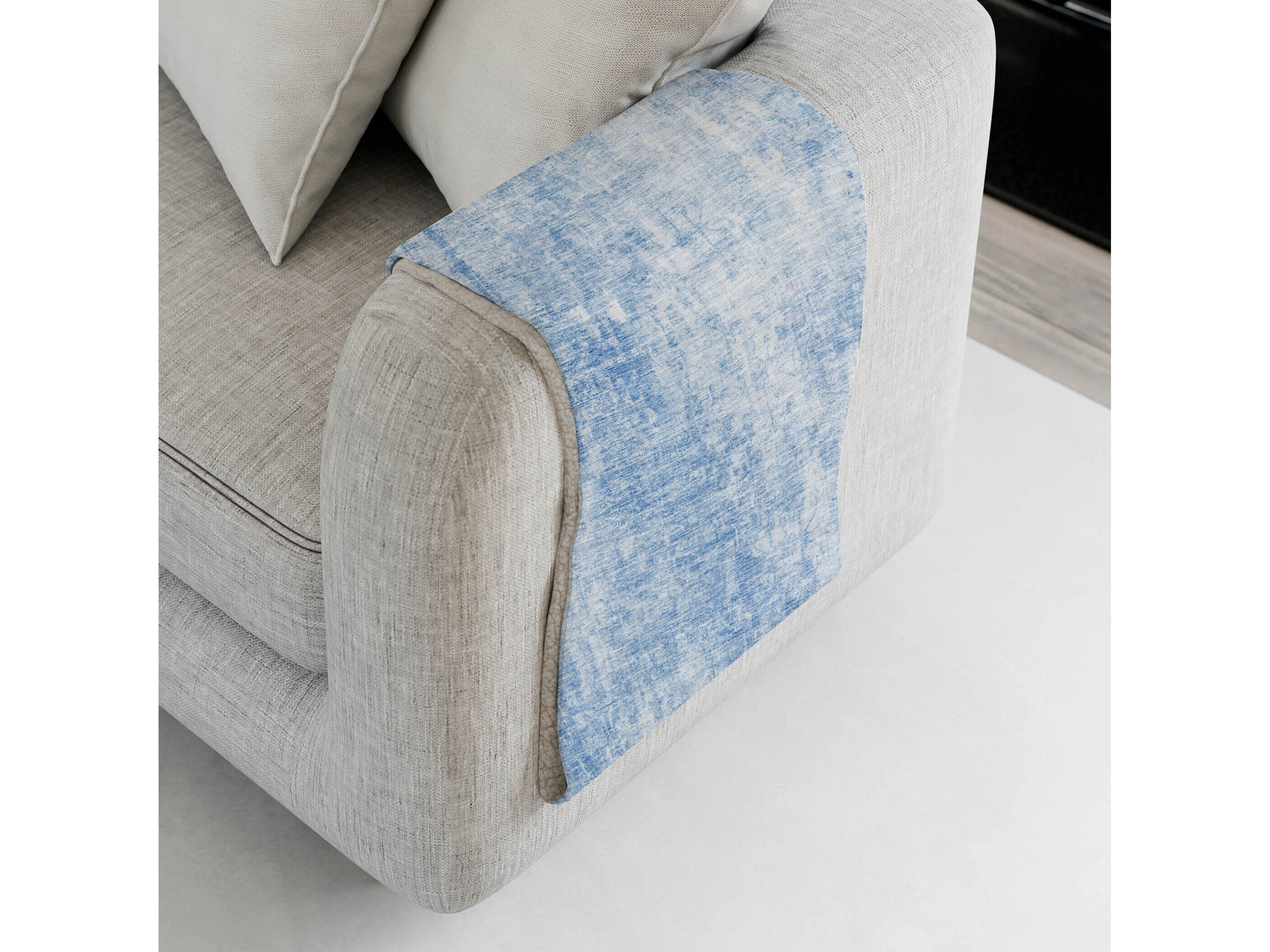 Dalyn Sherpa Blue Polyester Throw