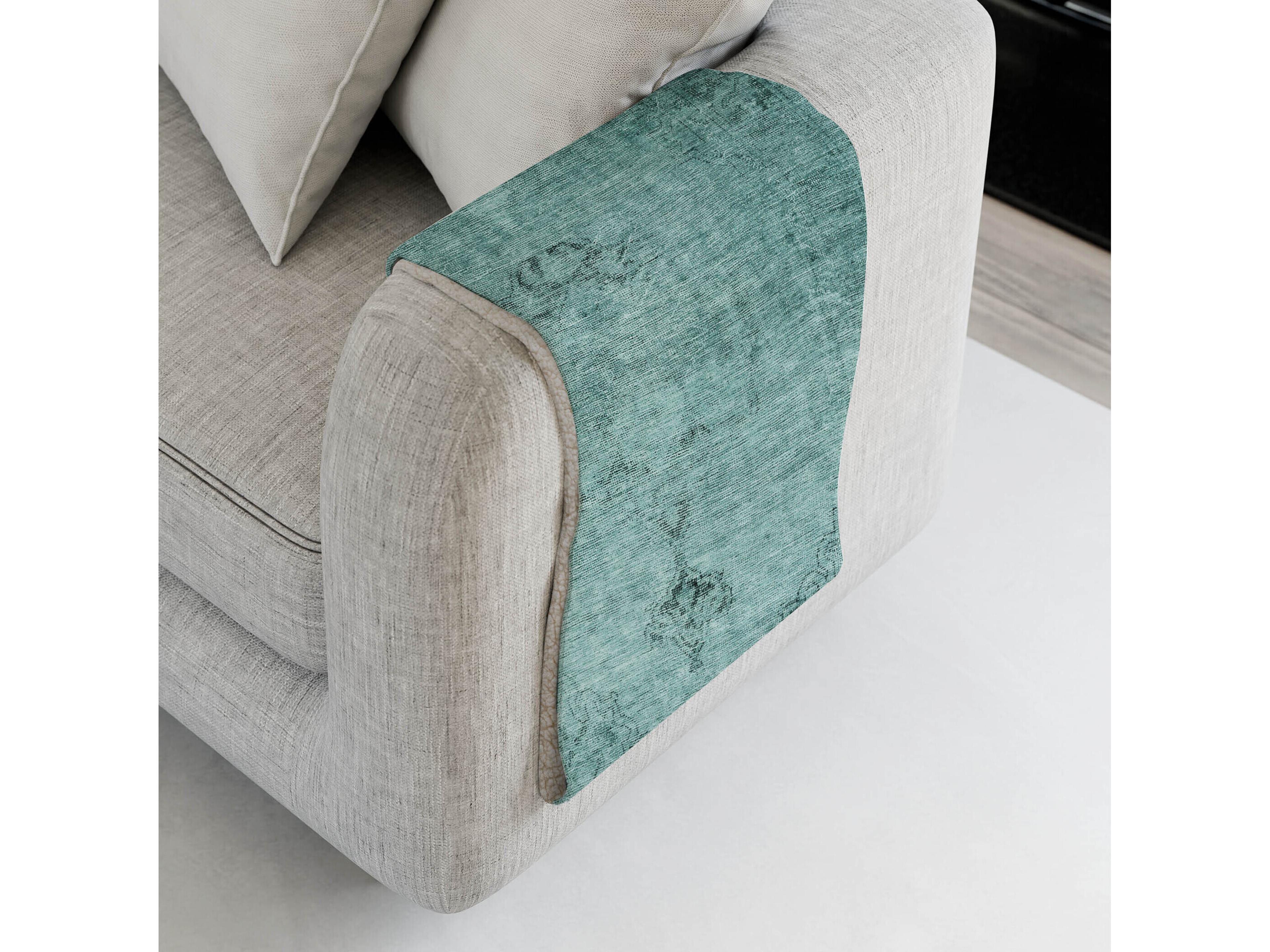 Dalyn Sherpa Teal Polyester Throw