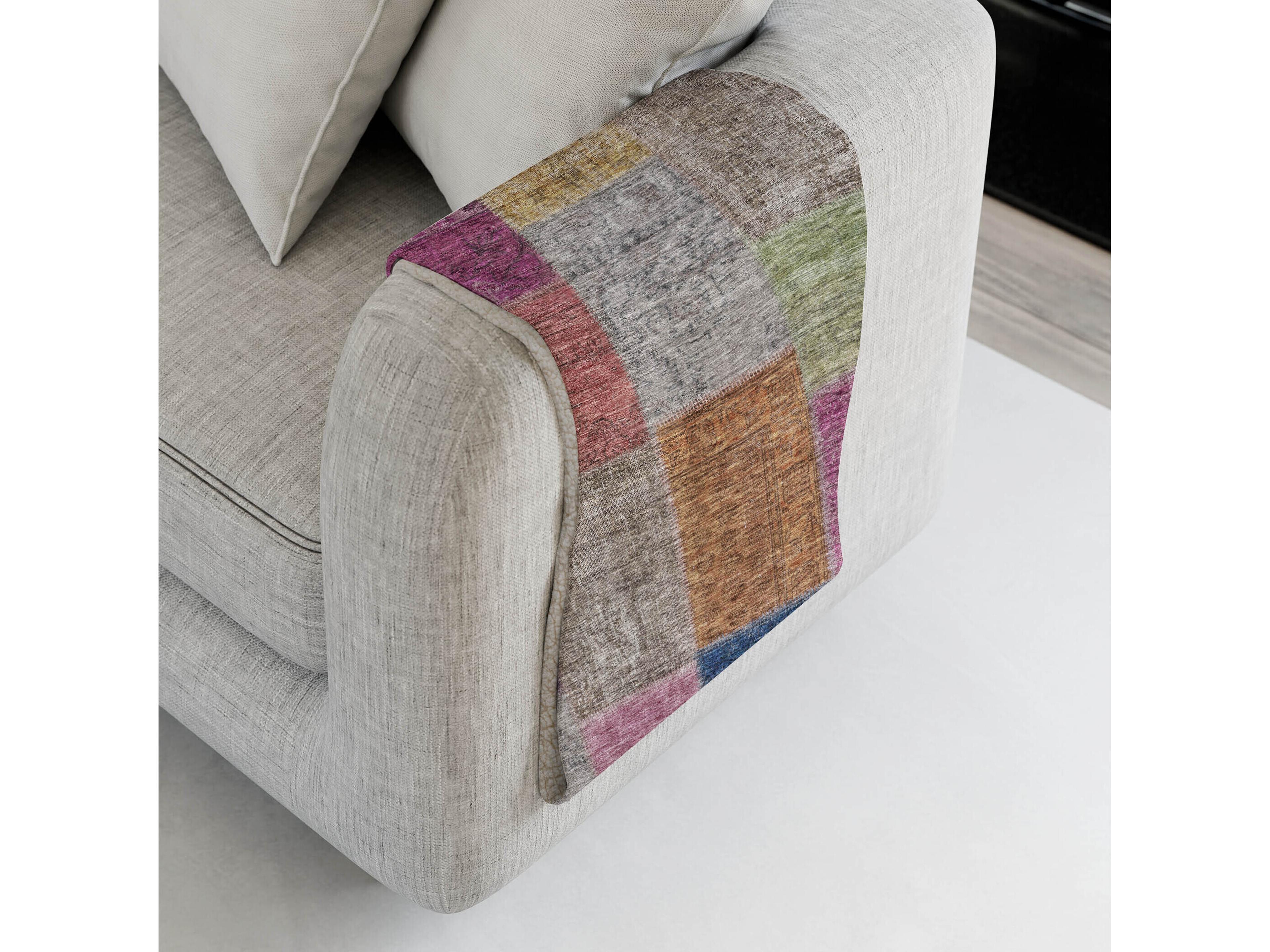 Dalyn Sherpa Orange Polyester Throw