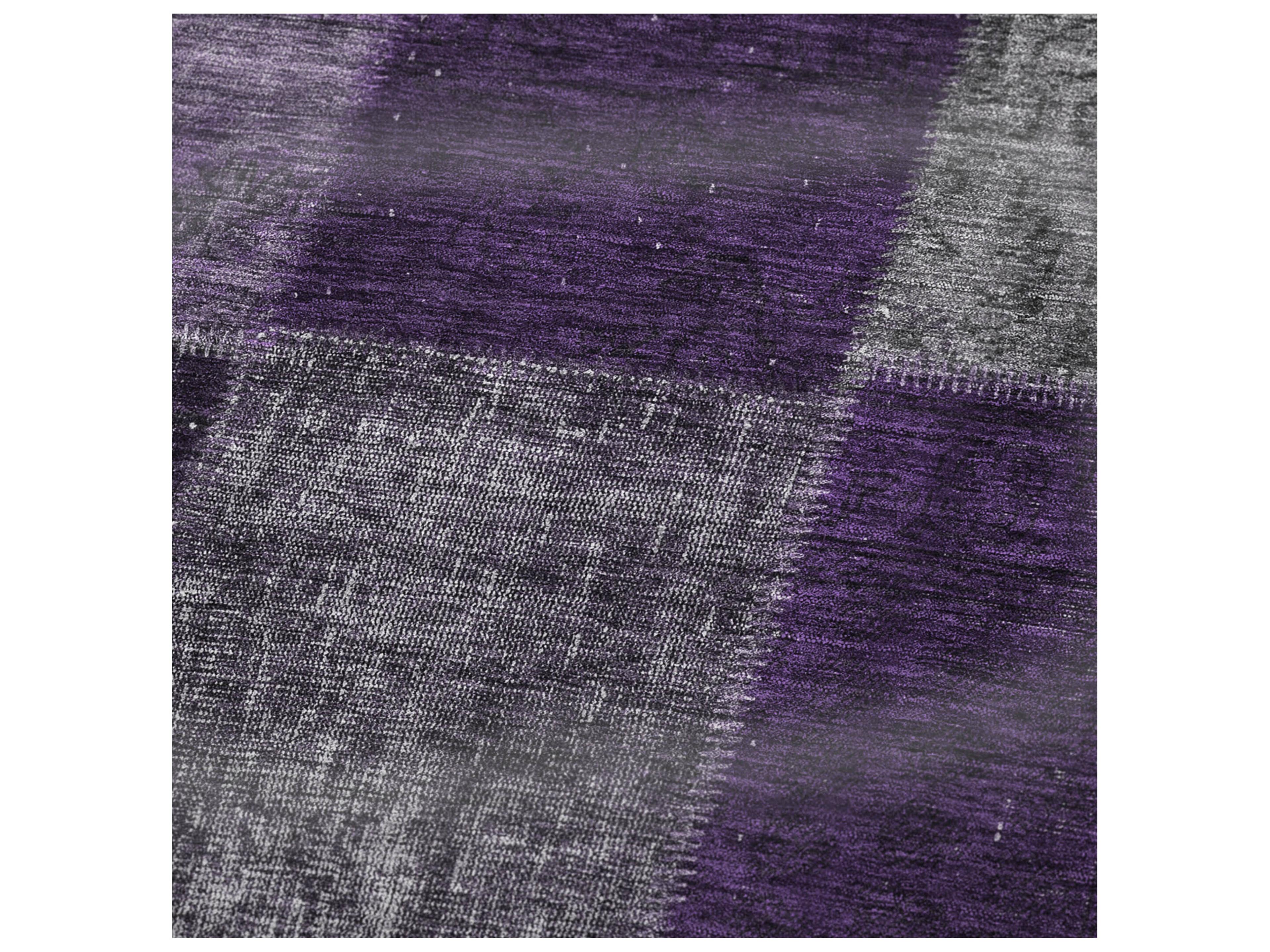 Dalyn Sherpa Purple Polyester Throw