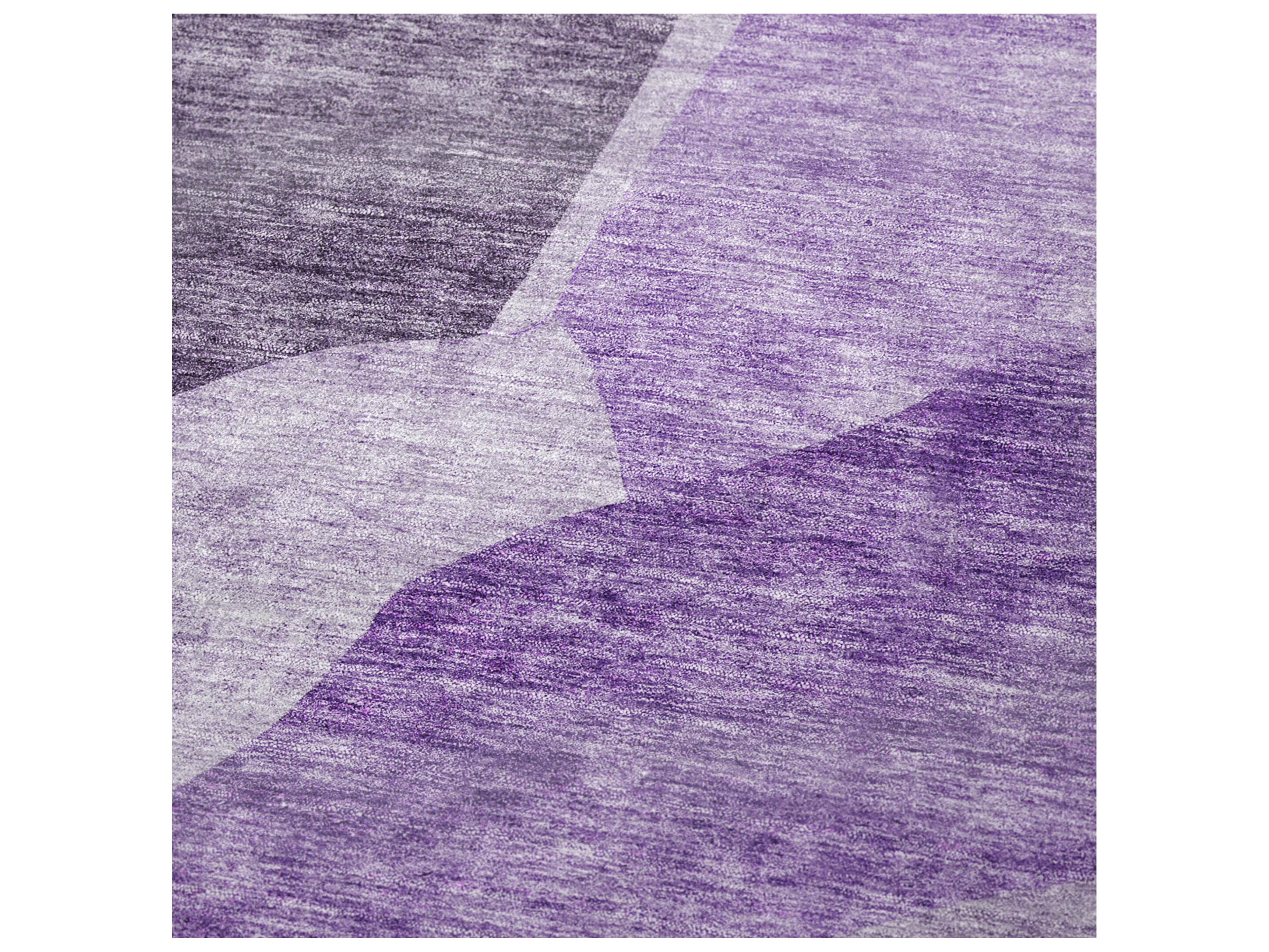 Dalyn Sherpa Purple Polyester Throw