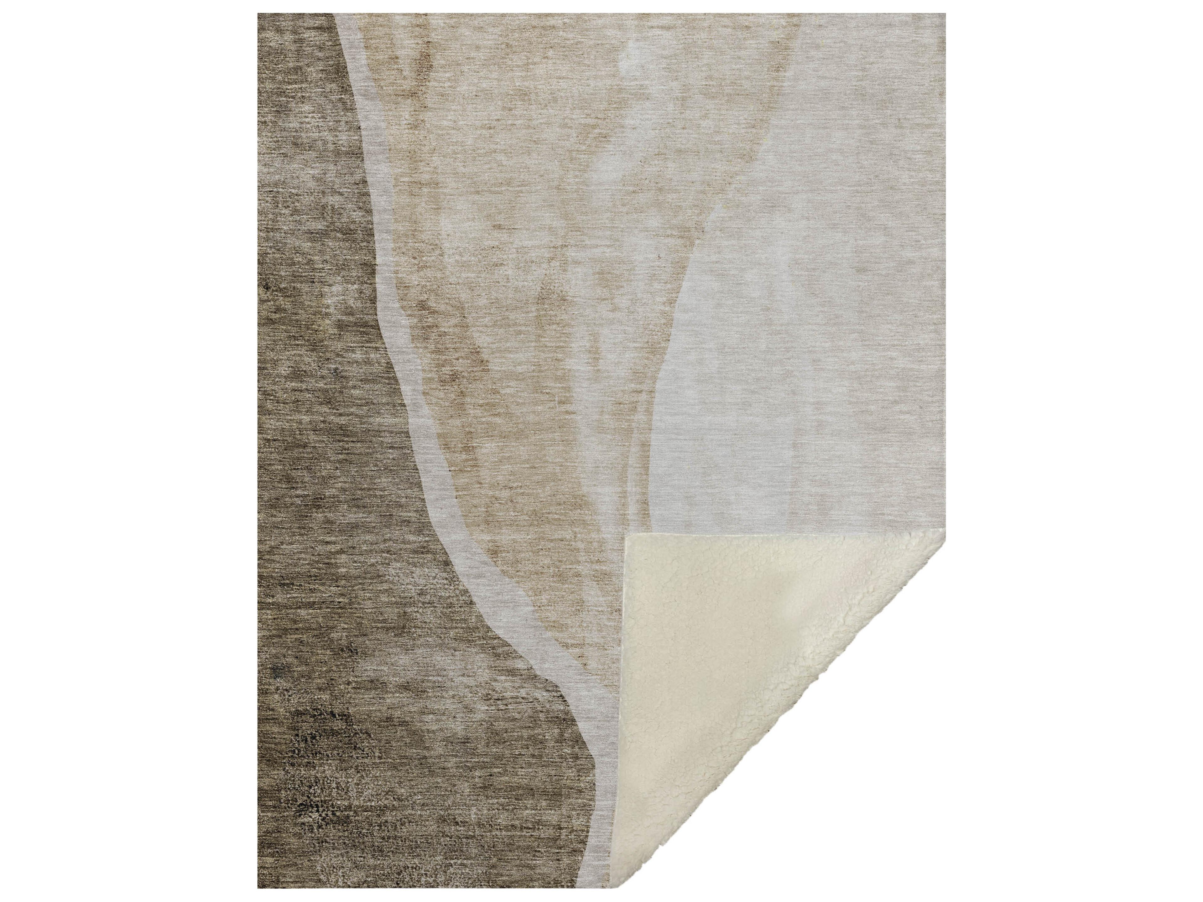 Sherpa Brown Polyester Throw