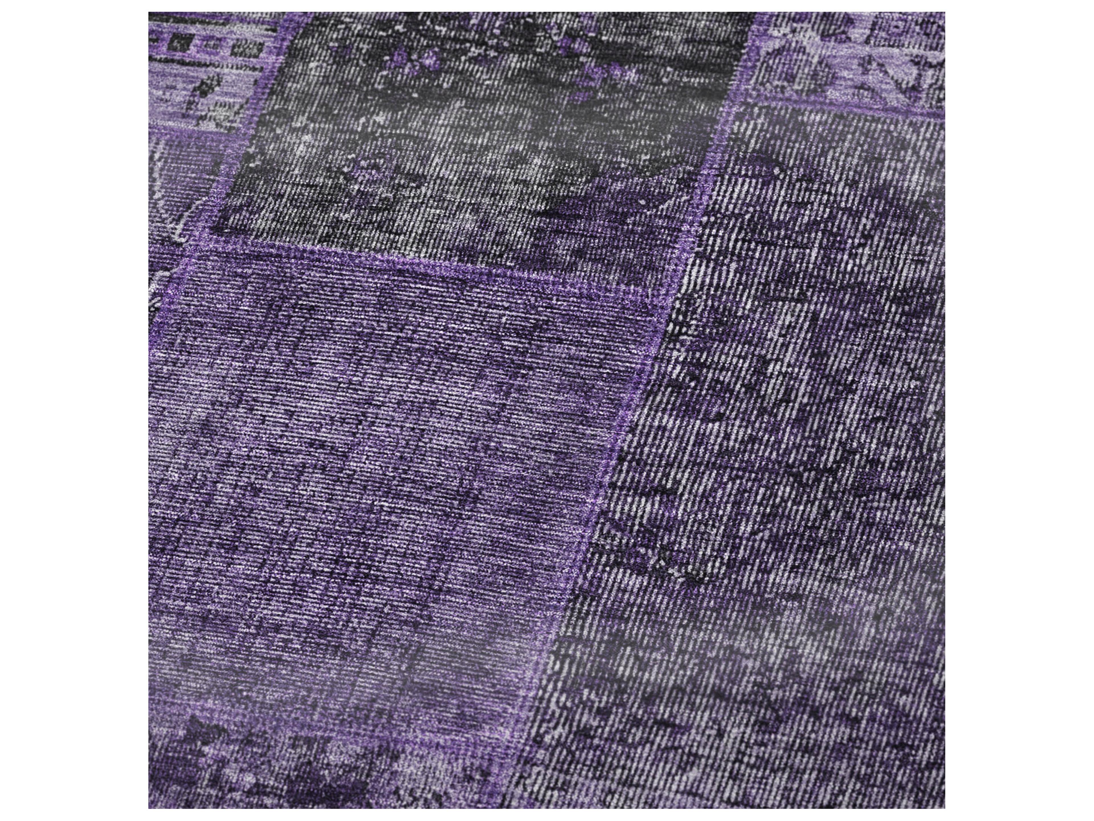 Dalyn Sherpa Purple Polyester Throw